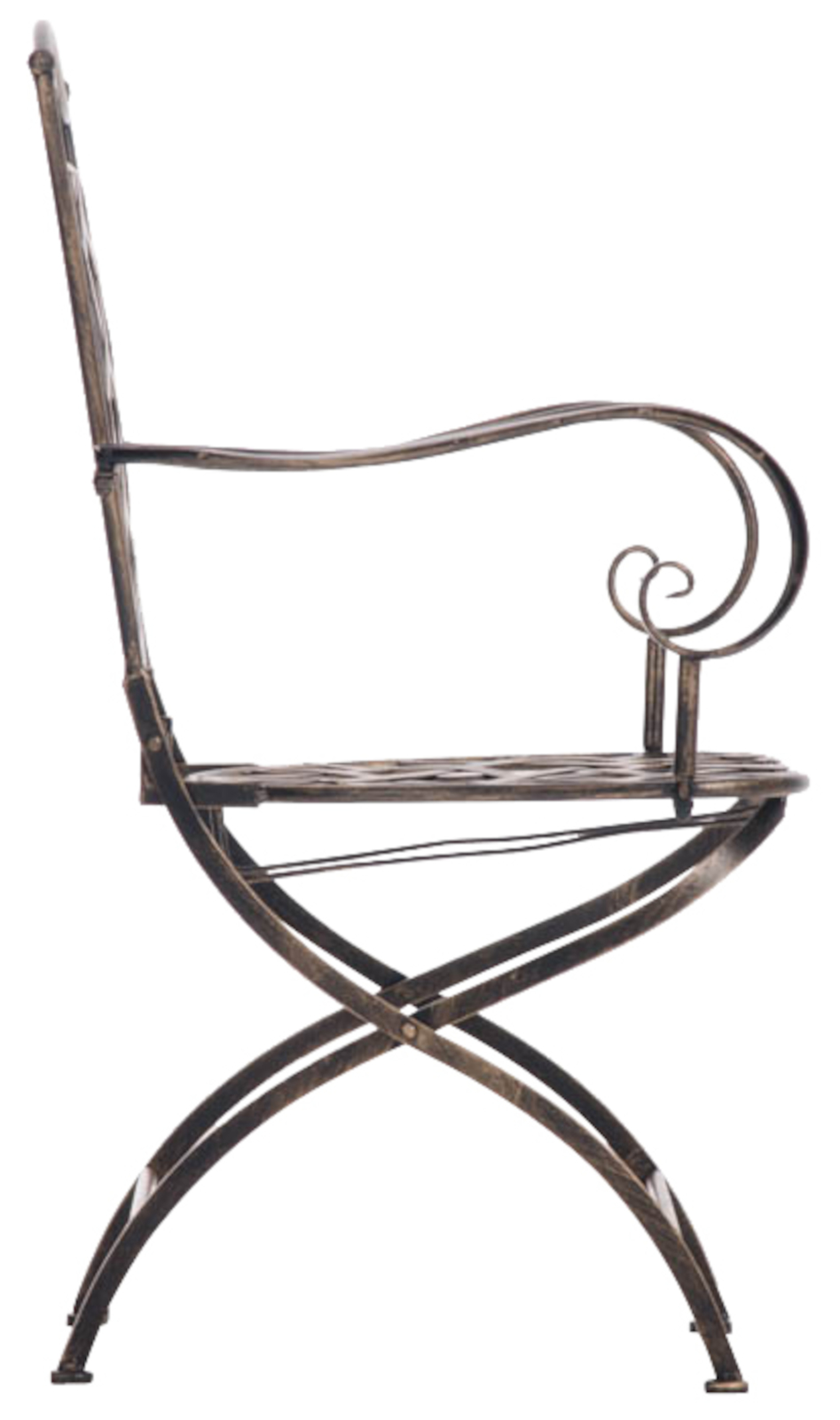 Lot de 2 chaises de jardin pliables Adara en fer