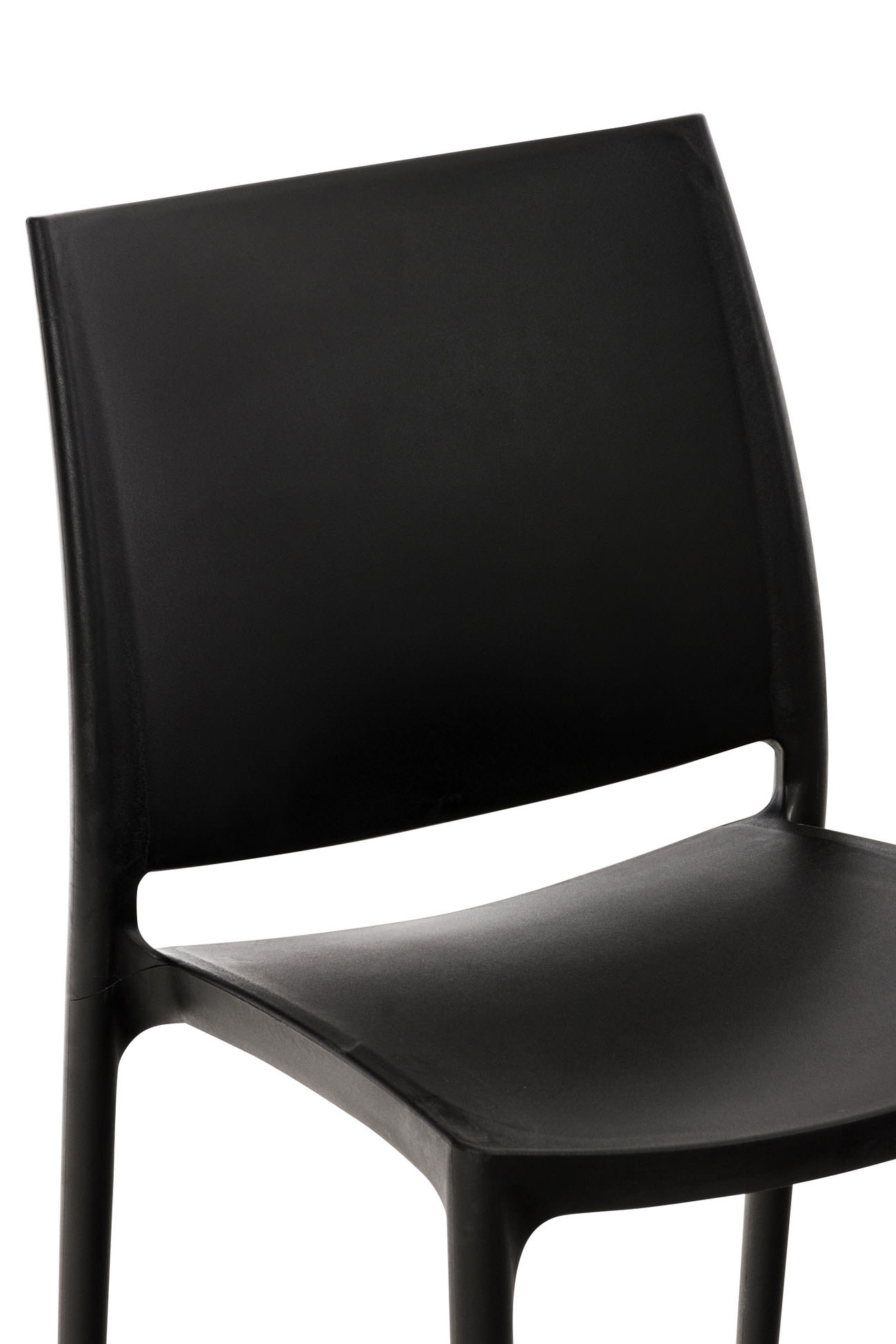 Lot de 2 chaises de jardin empilables Maya en plastique