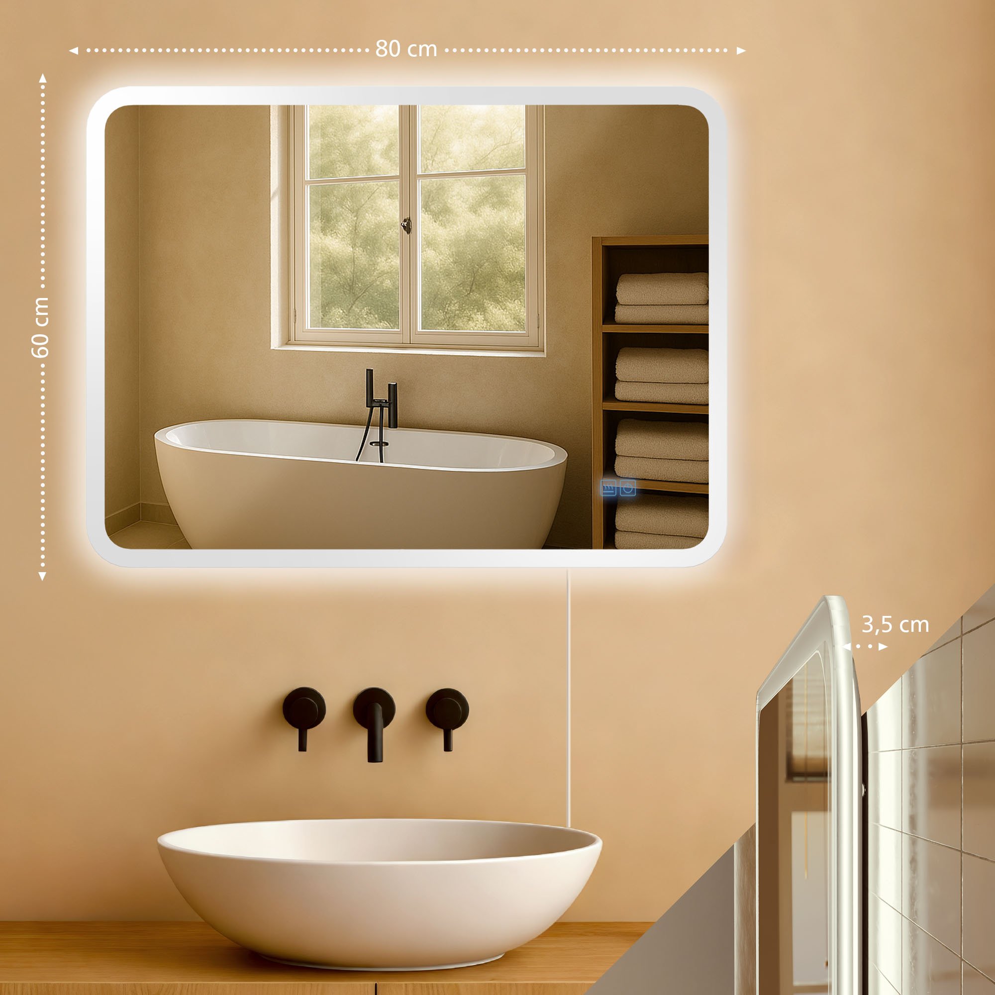 Miroir de salle de bain Jericho