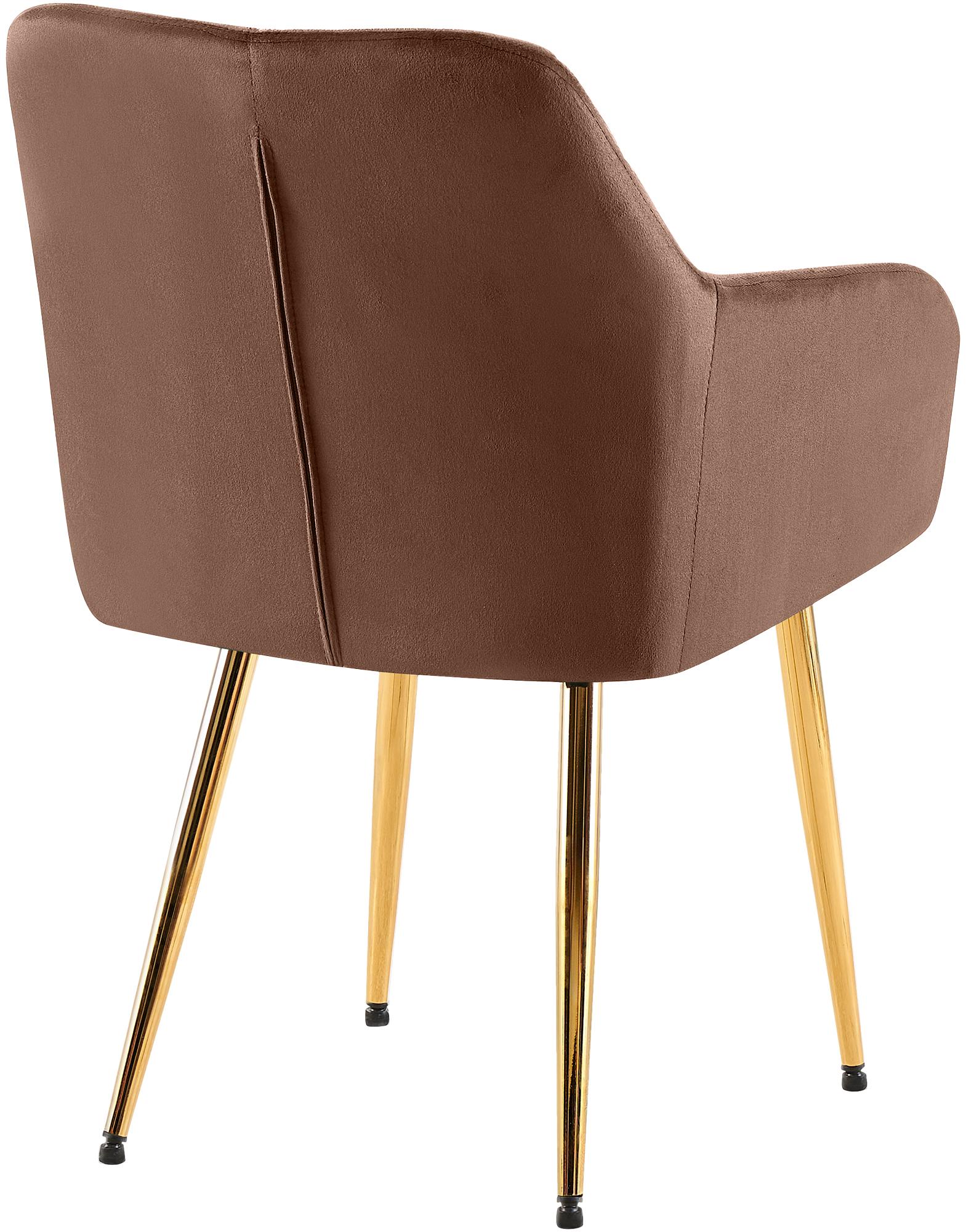 Lot de 2 chaises de salle à manger Monett velours