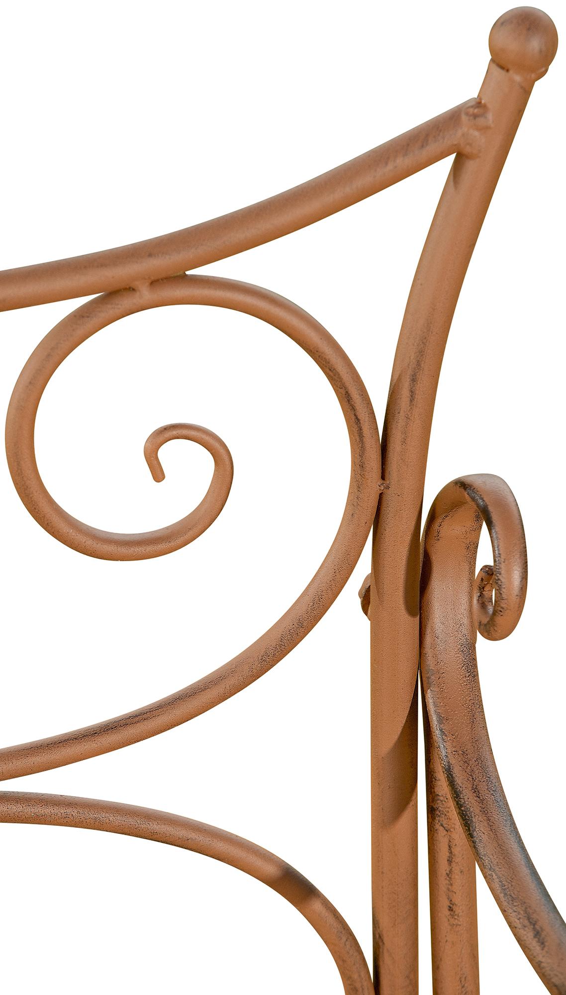 Banc de jardin au style antique Tara en fer forgé
