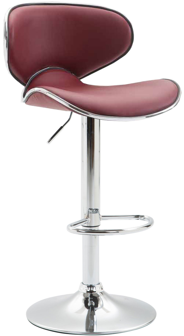 Tabouret de bar Las Vegas V2 similicuir avec pied en métal
