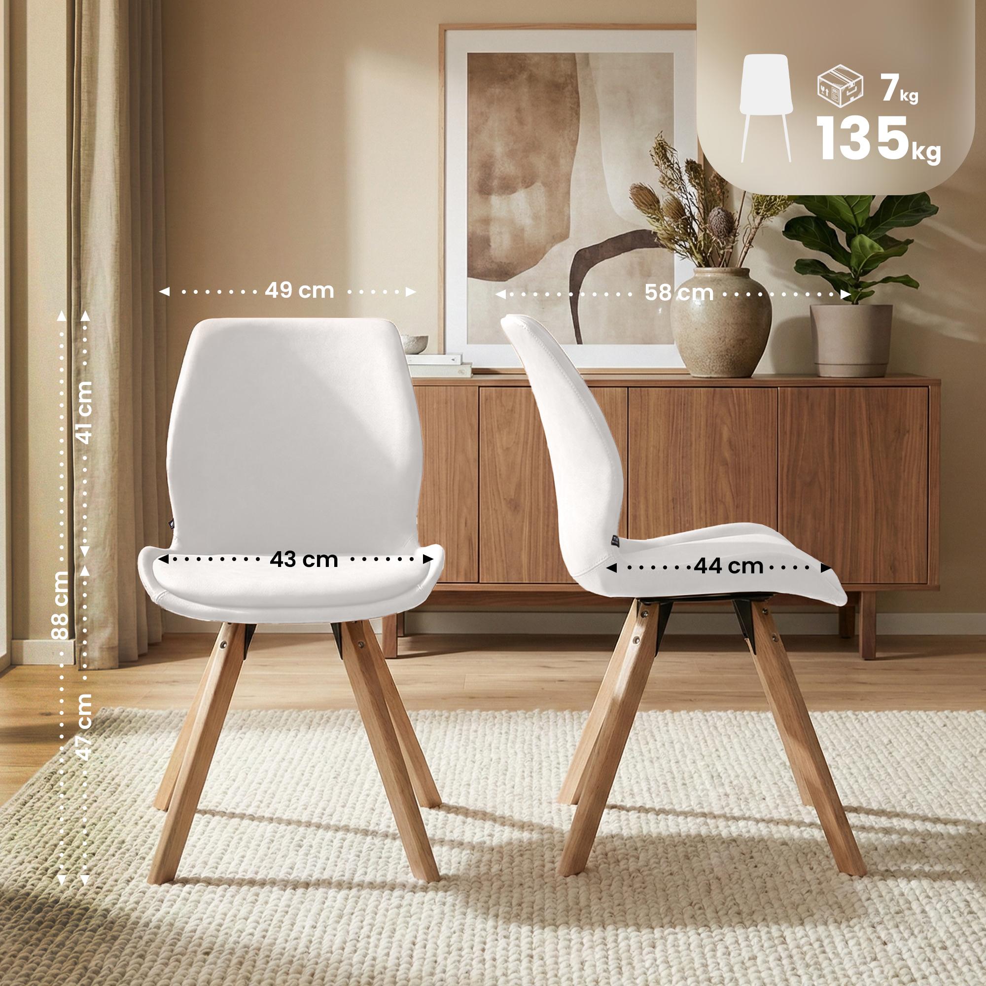 Lot de 4 chaises Luna