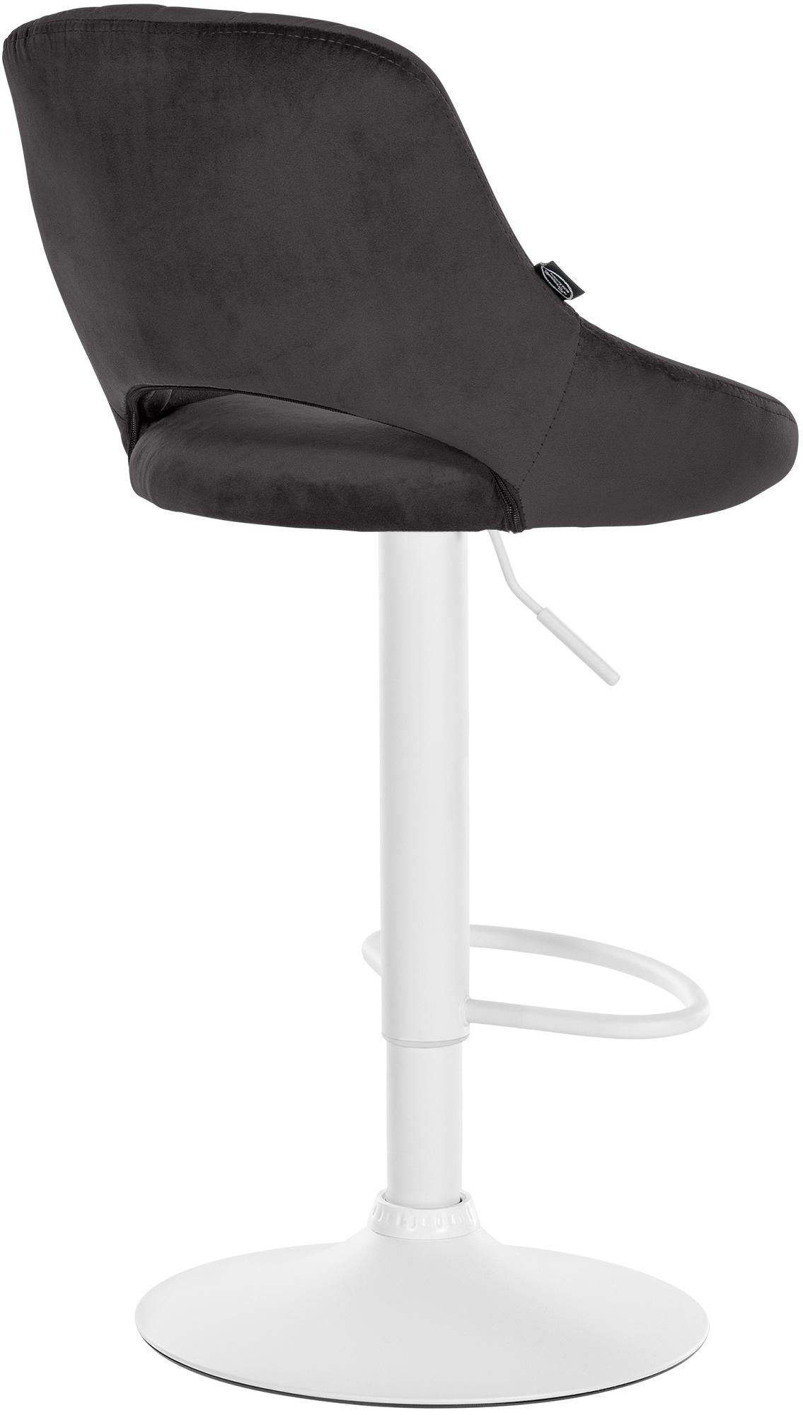 Tabouret de bar Milet en velours