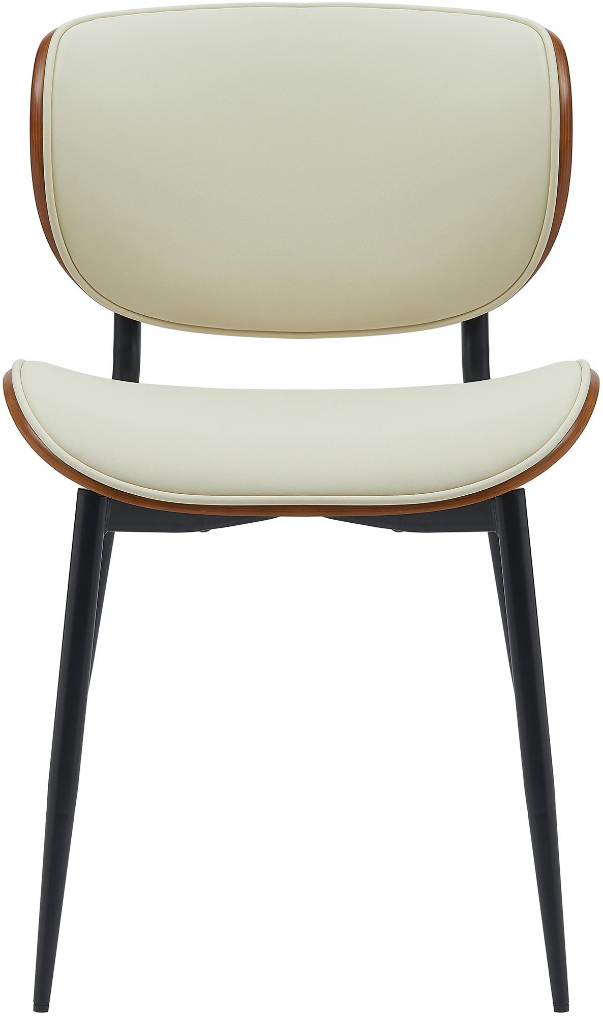 Lot de 2 chaises visiteurs Enid en similicuir ou en tissu