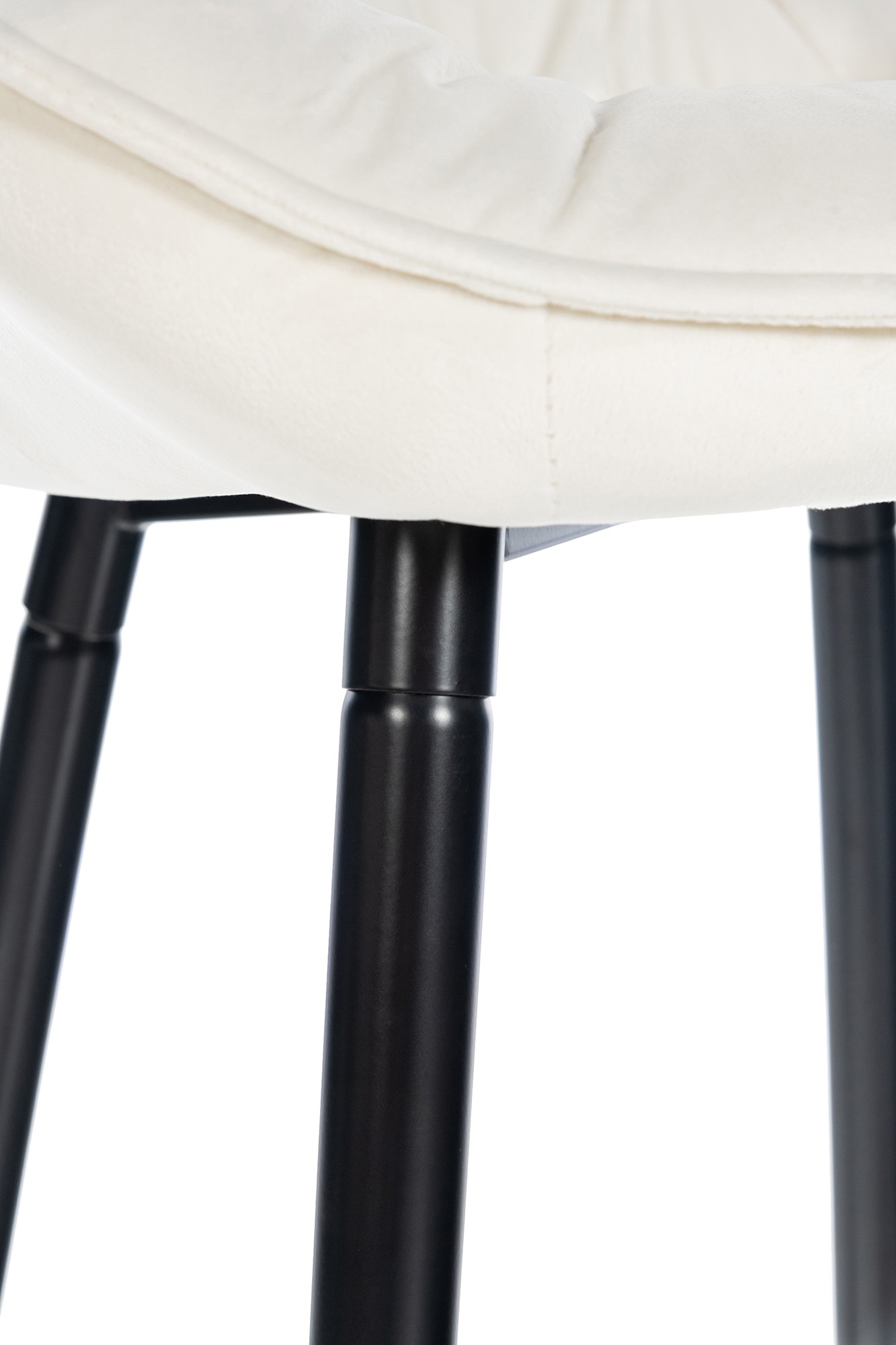 Lot de 2 tabourets de bar Gibson velours hauteur d'assise 76 cm