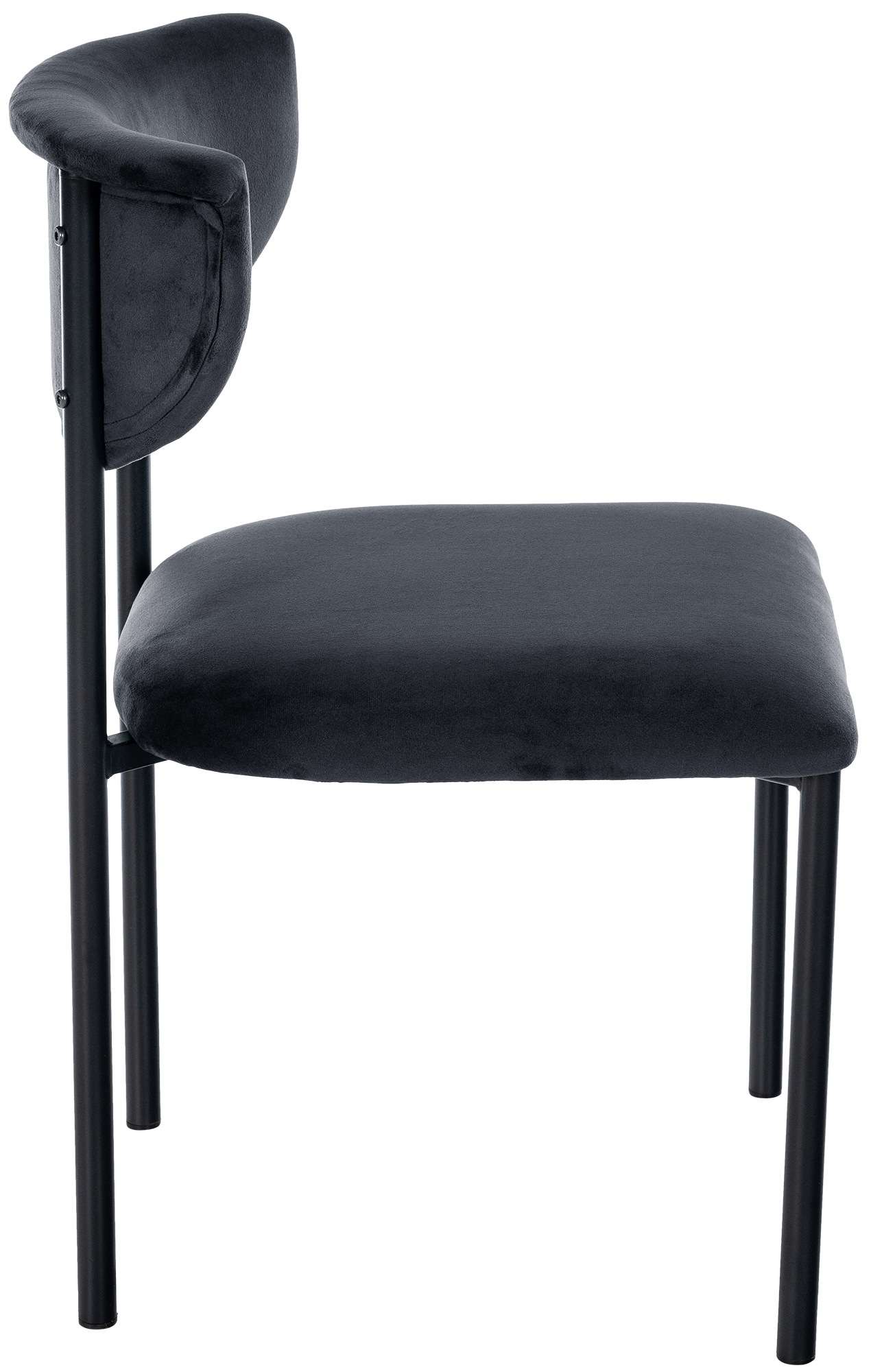 Lot de 2 chaises de salle à manger Gambell en velours