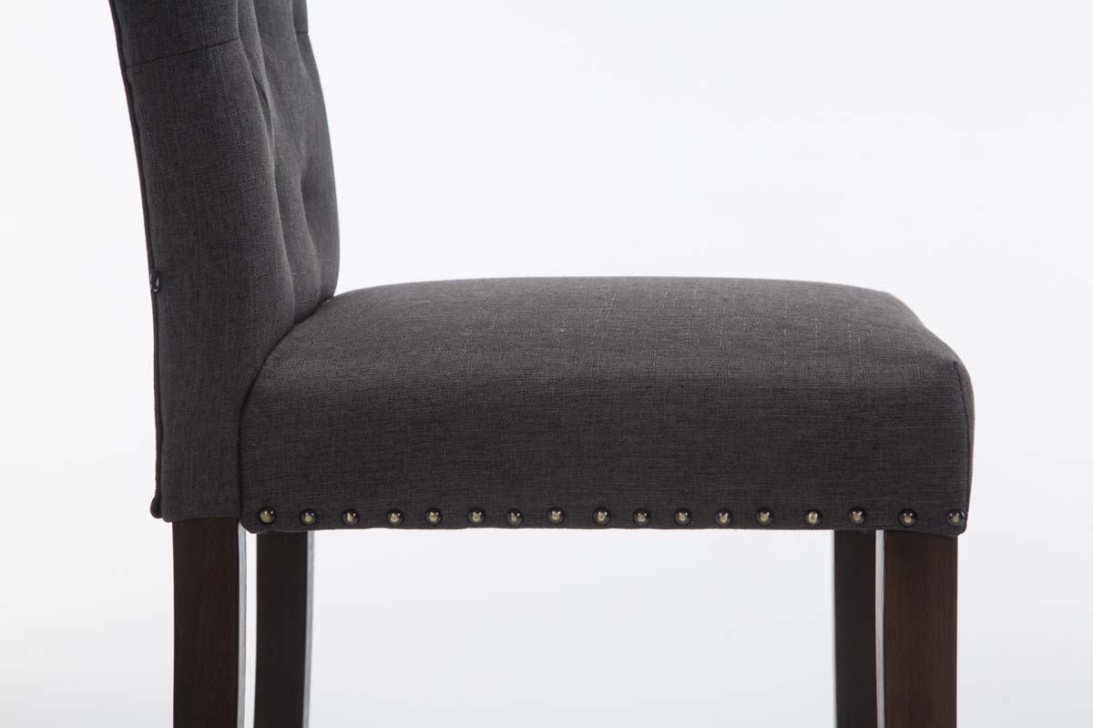 Lot de 2 Tabourets de Bar Louise Tissu