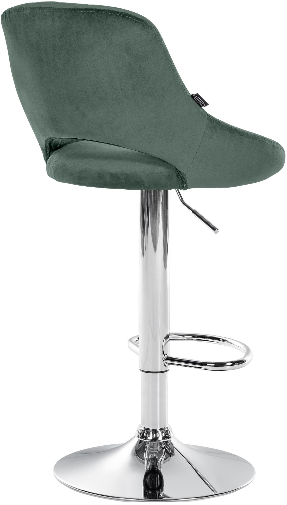 Lot de 2 tabourets de bar Milet en velours