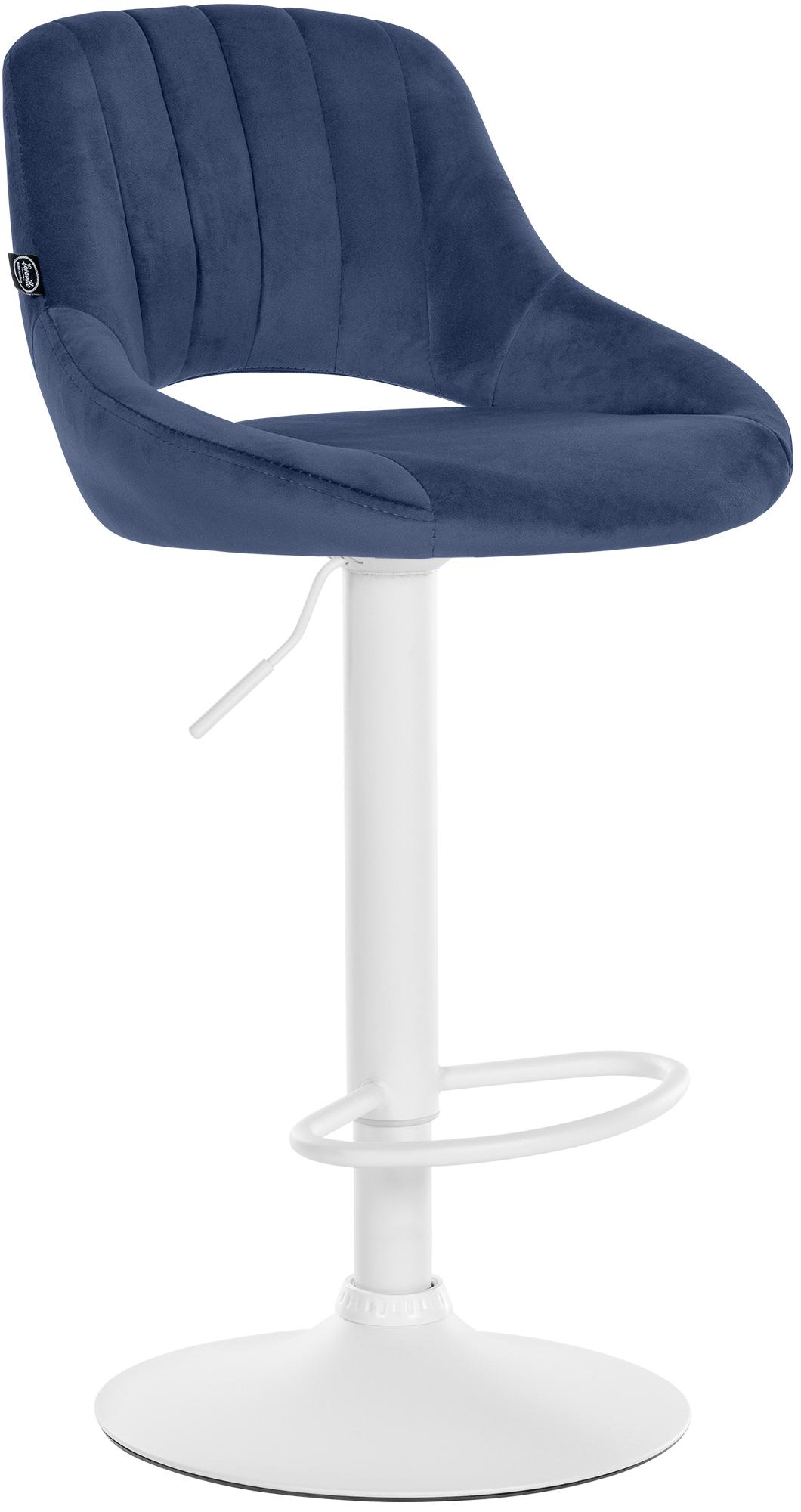 Tabouret de bar Milet en velours