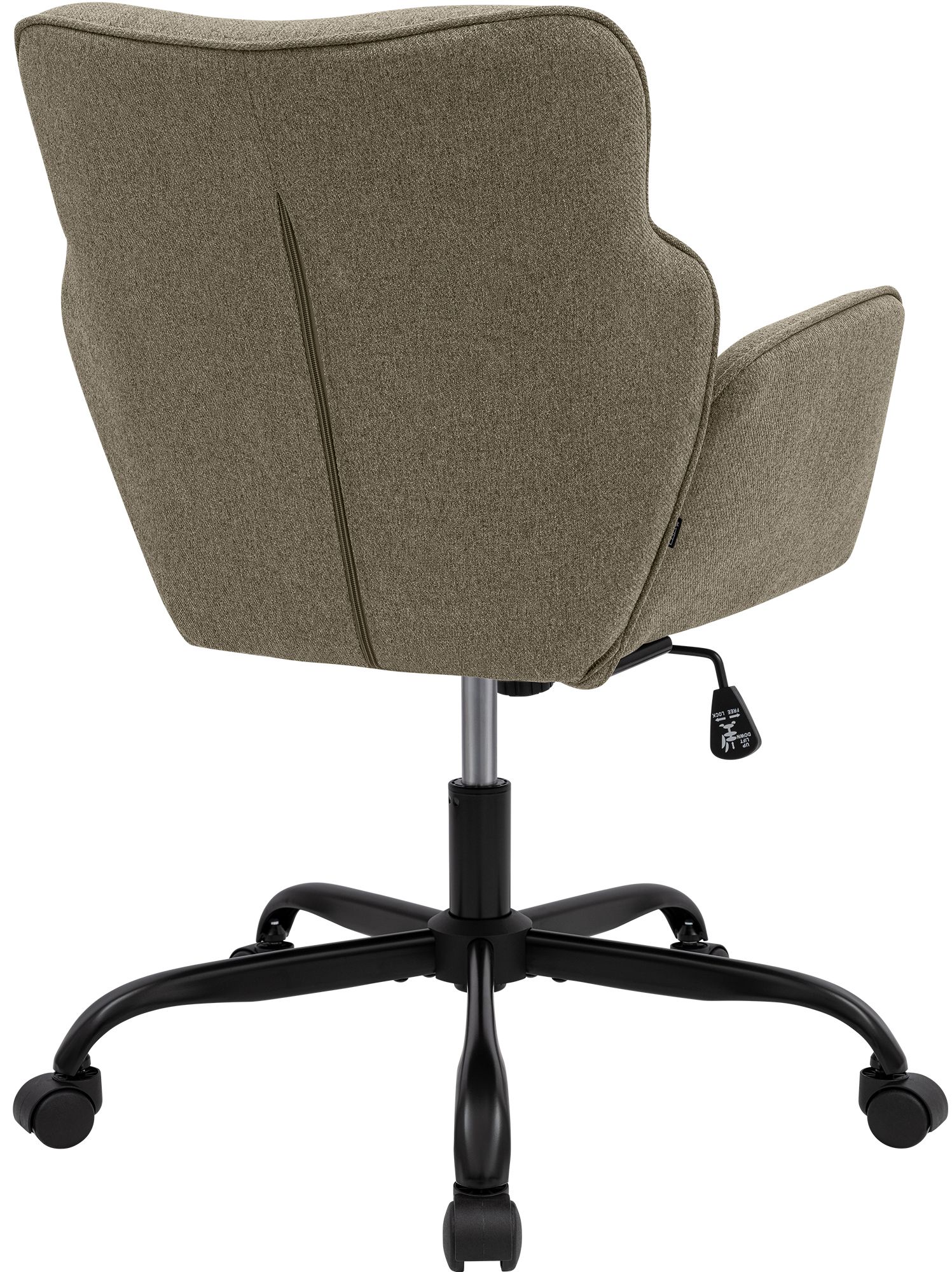 Chaise de bureau Amado en tissu