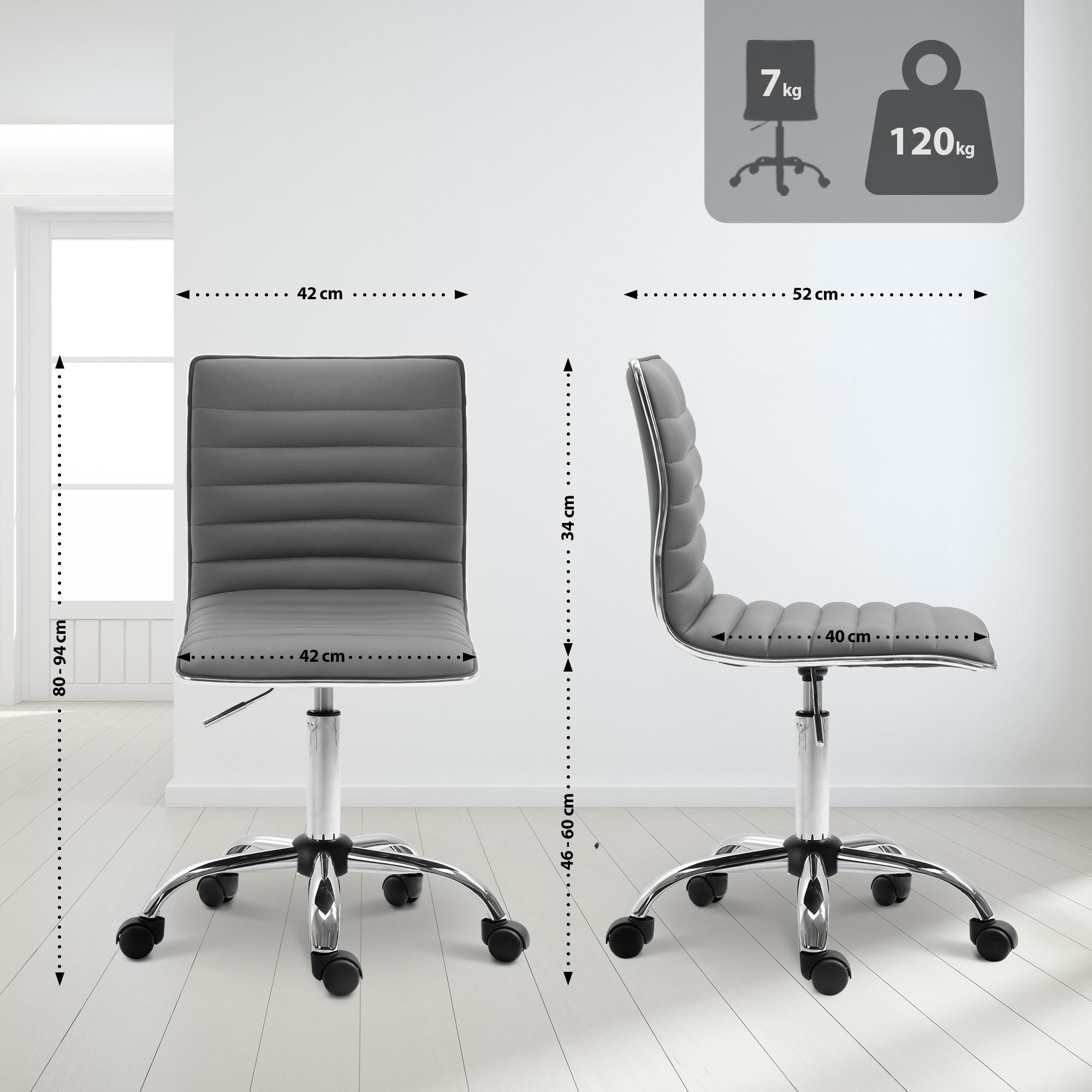 Tabouret de travail Alamosa similicuir