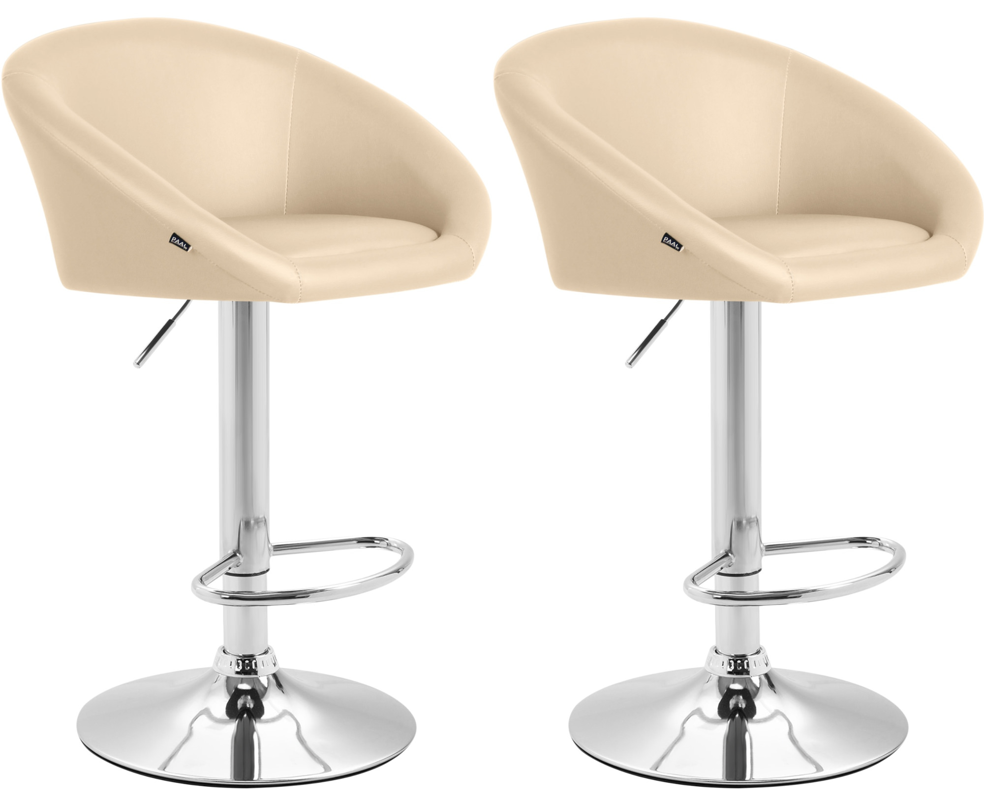 Lot de 2 tabourets de bar Miami V2 similicuir