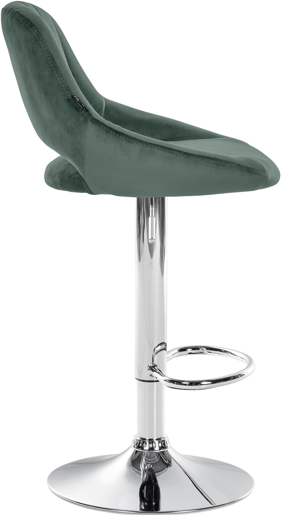 Lot de 2 tabourets de bar Milet en velours