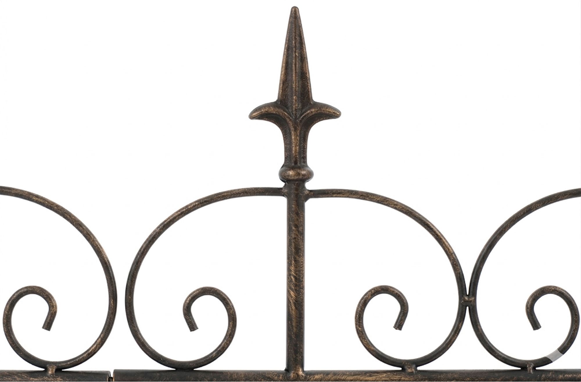 Lot de 4 barrières de jardin Mangold robuste pratique et facile à installer pour délimiter et protéger vos espaces extérieurs