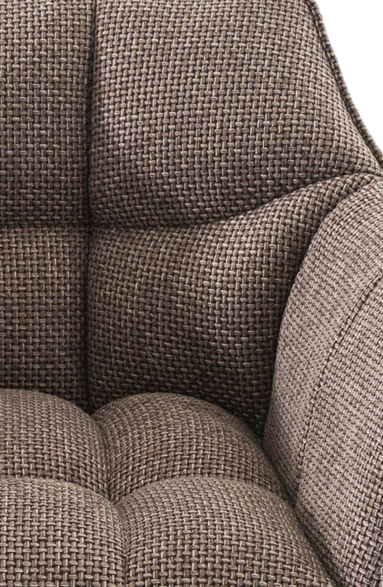 Lot de 2 tabourets de bar Damaso en tissu avec piètement à quatre pieds