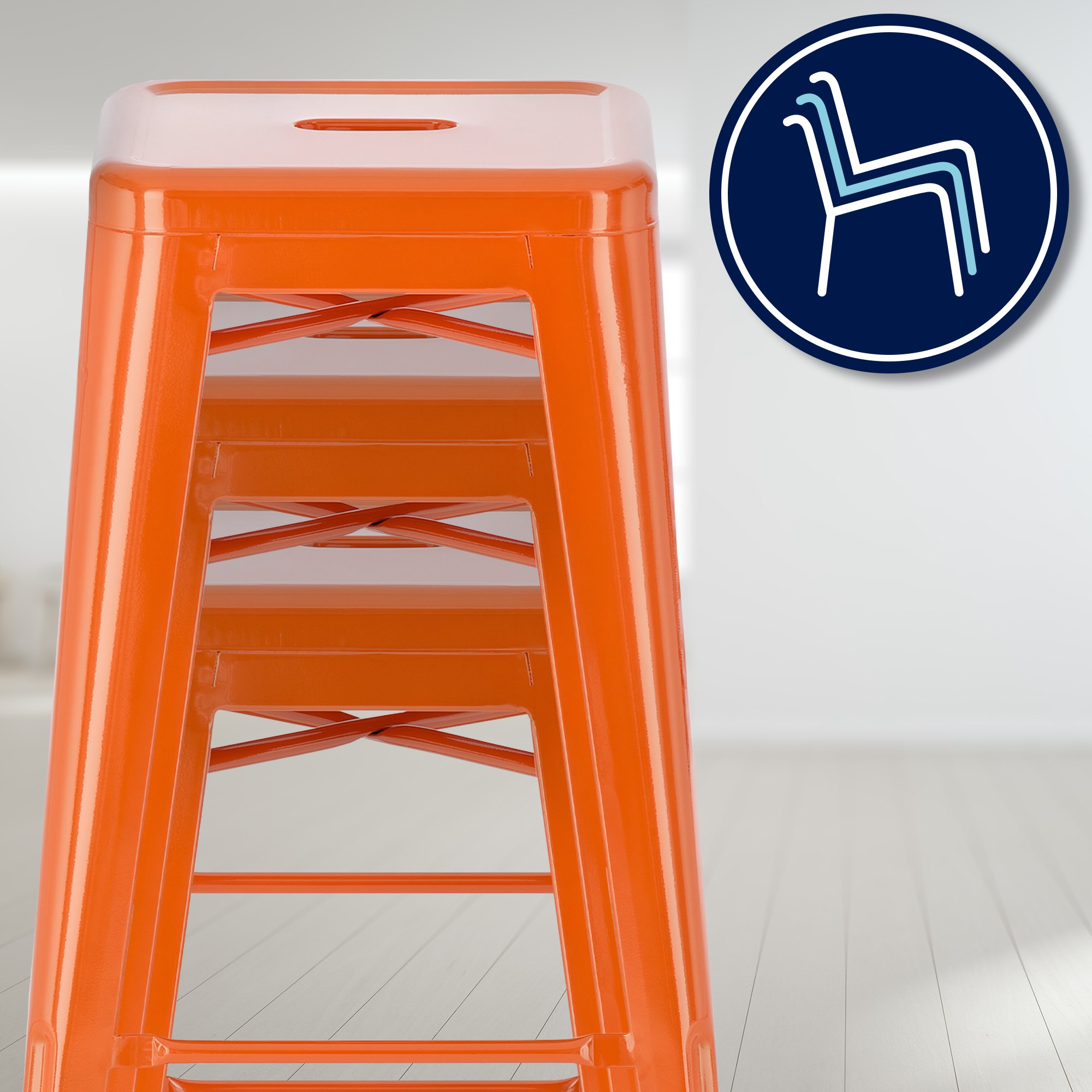 Lot de 2 tabourets de bar Joshua