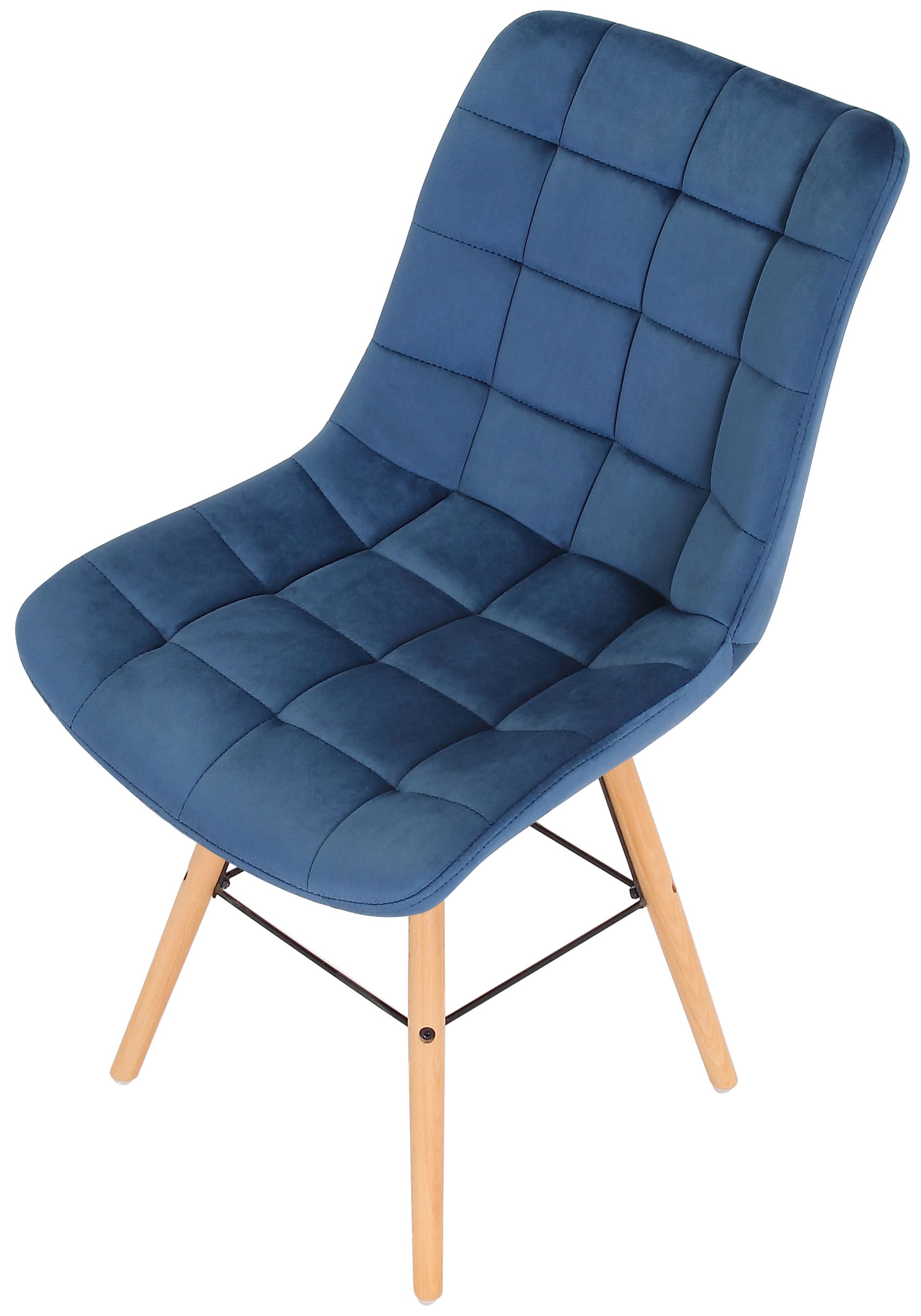 Lot de 2 chaises de salle à manger Leni velours