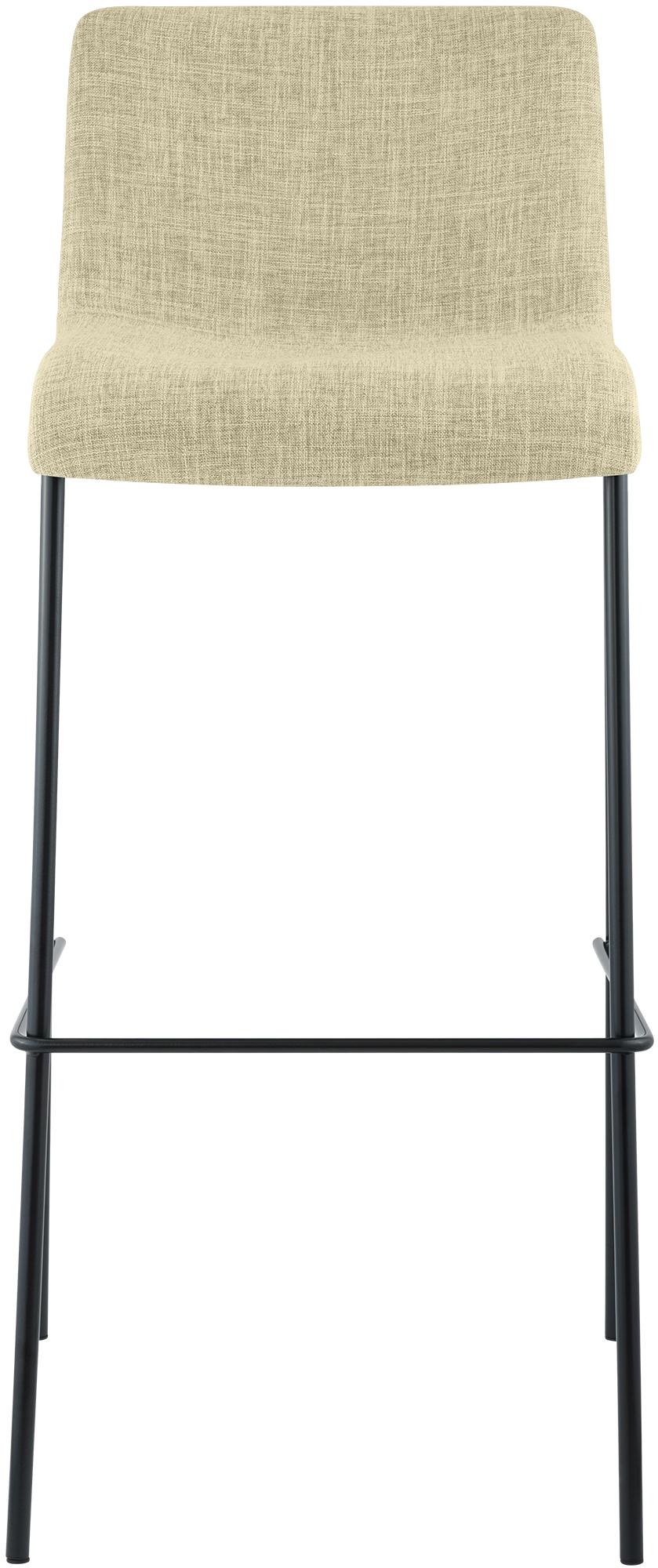 Tabouret de bar Hover en tissu avec pied a 4 branches