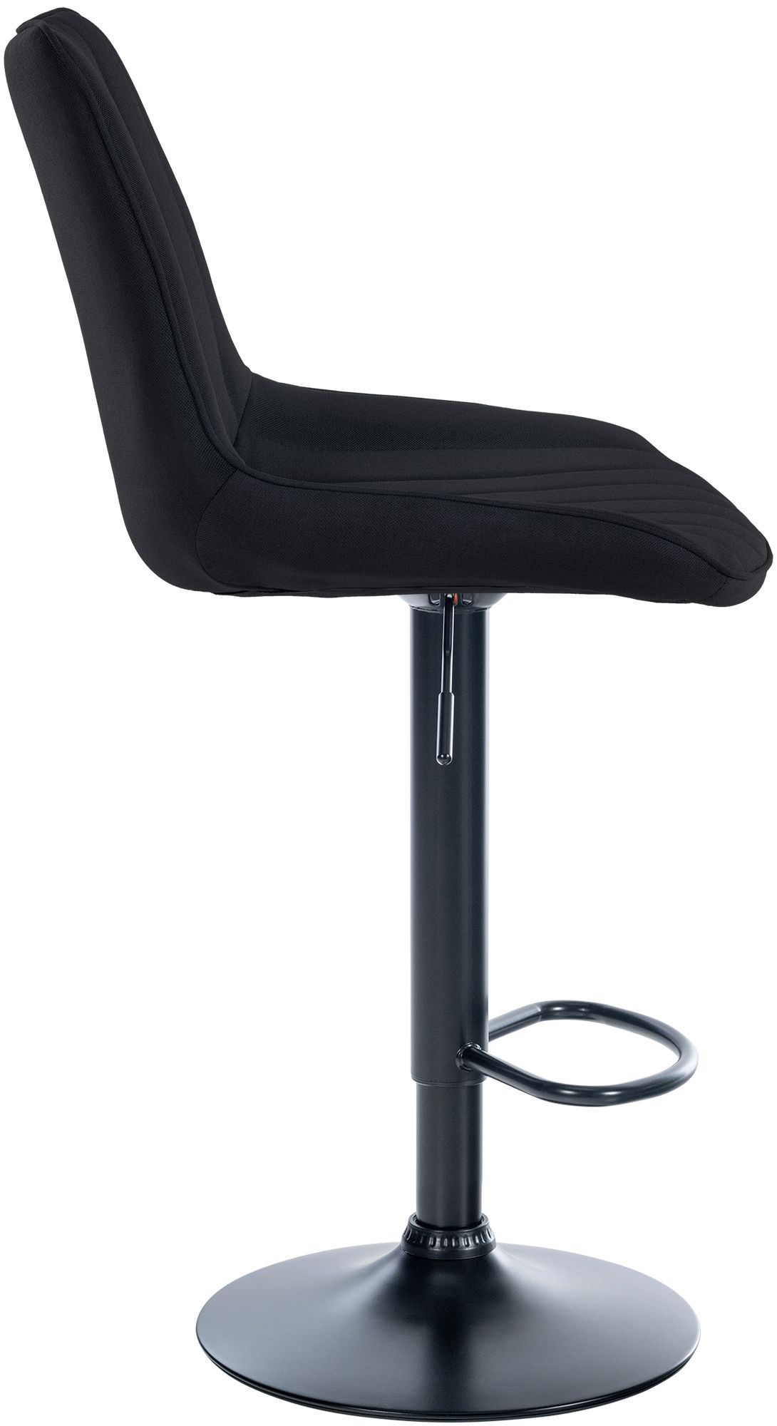 Tabouret de bar Toni en Tissu Pied trompette en Métal