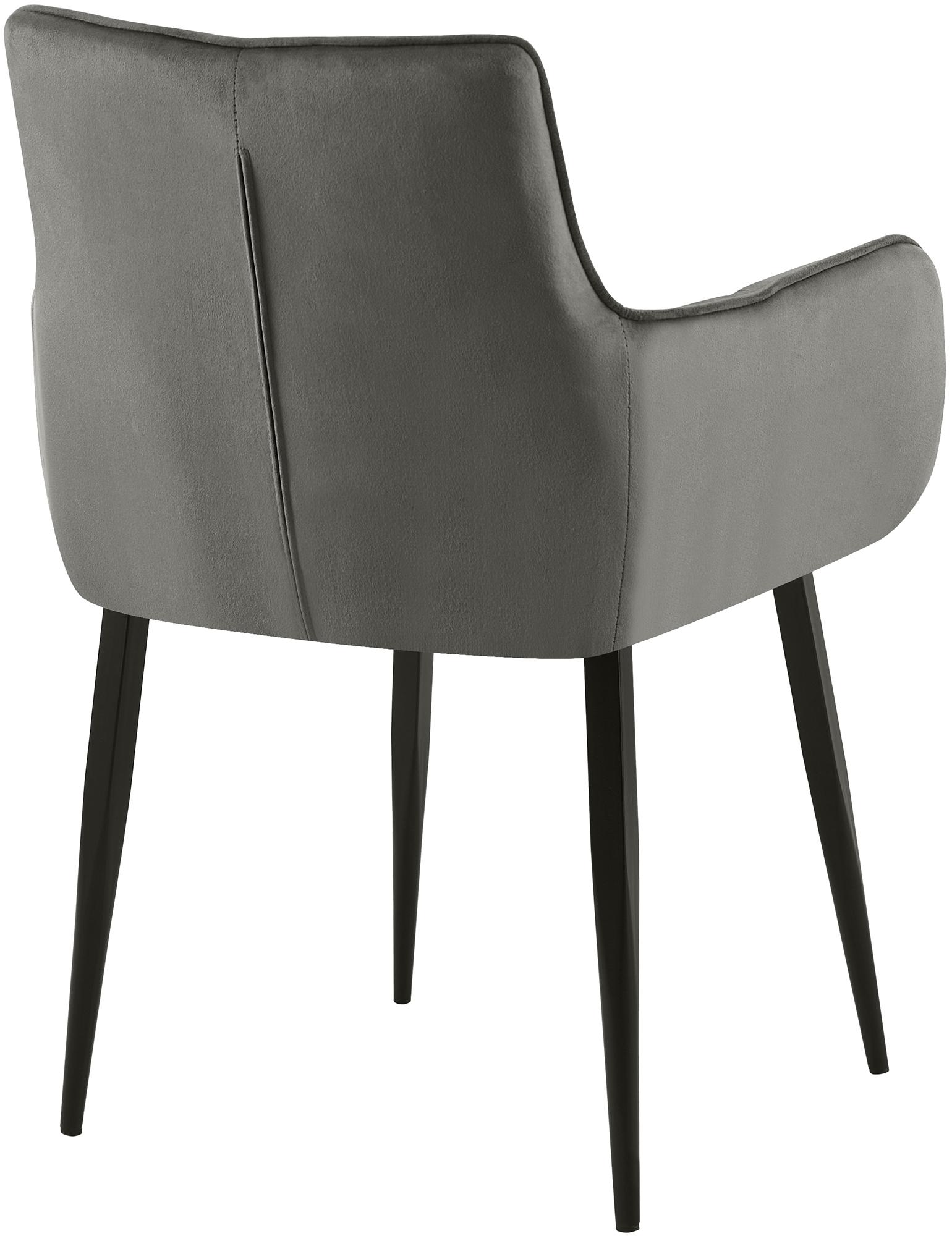 Lot de 2 chaises Tirana velours