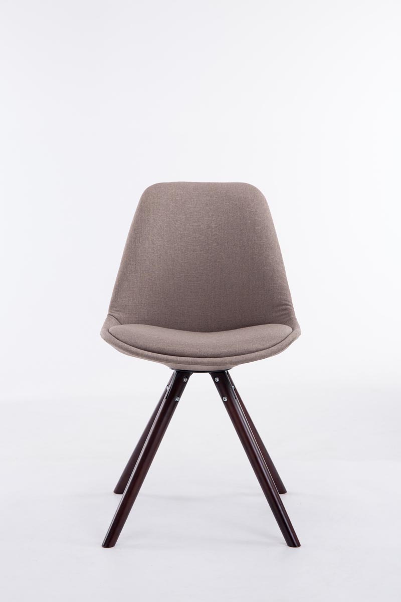 Chaise Toulouse tissu pieds ronds