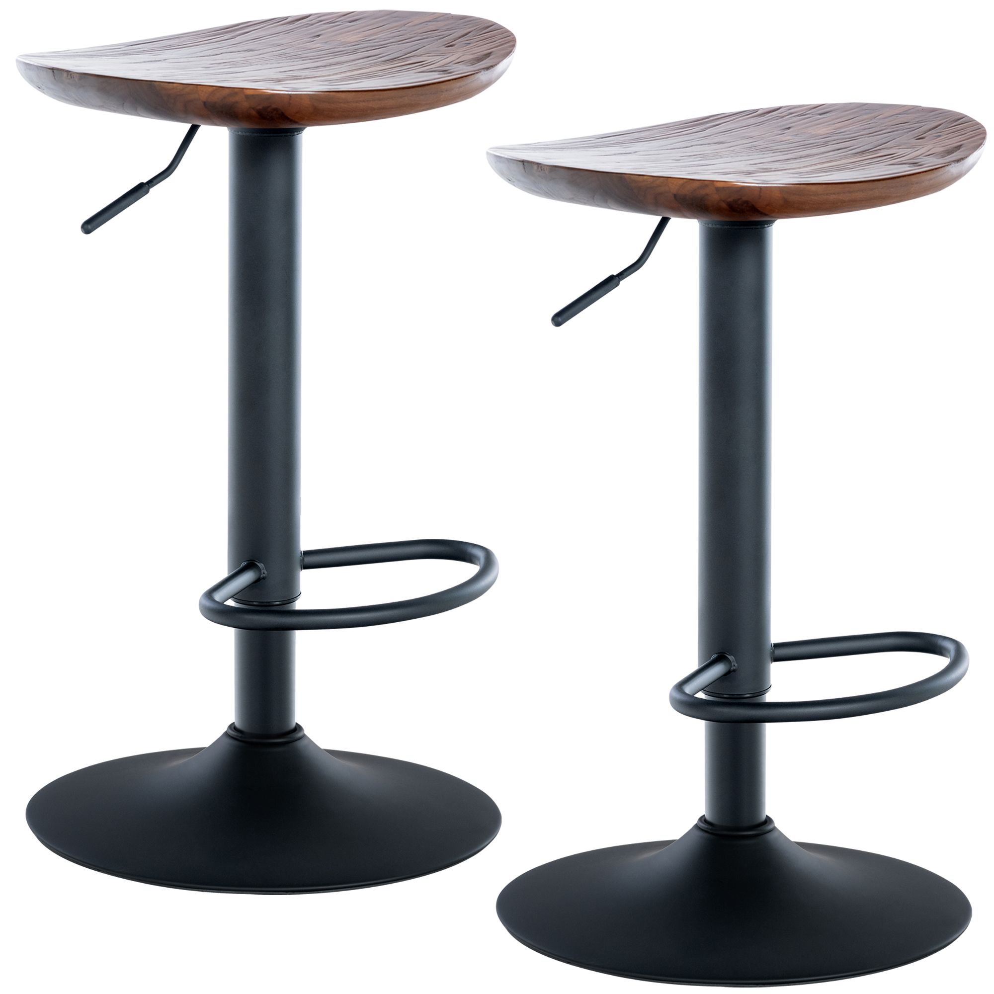 Lot de 2 tabourets de bar Skelde
