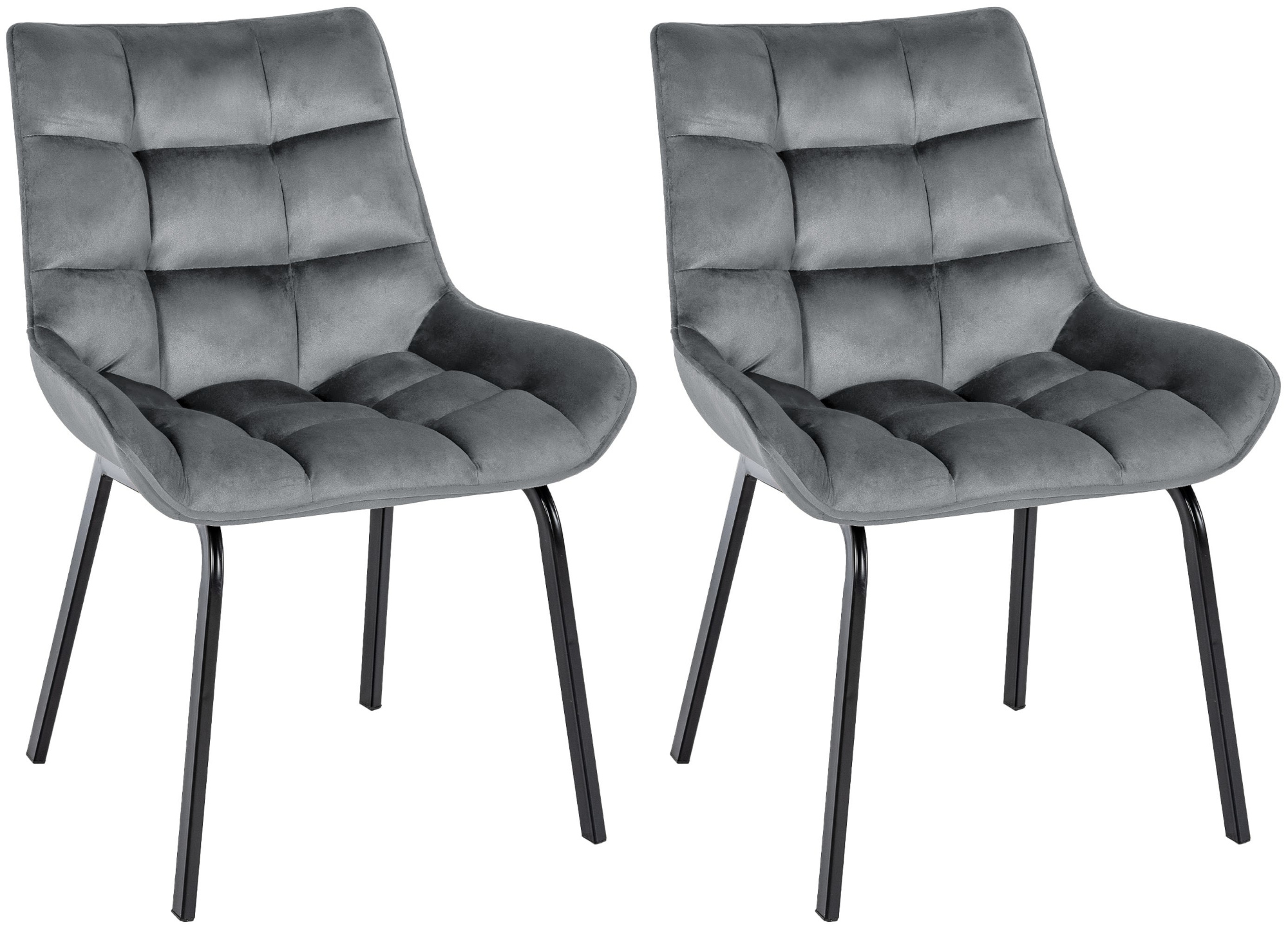Lot de 2 chaises de salle à manger Saranda