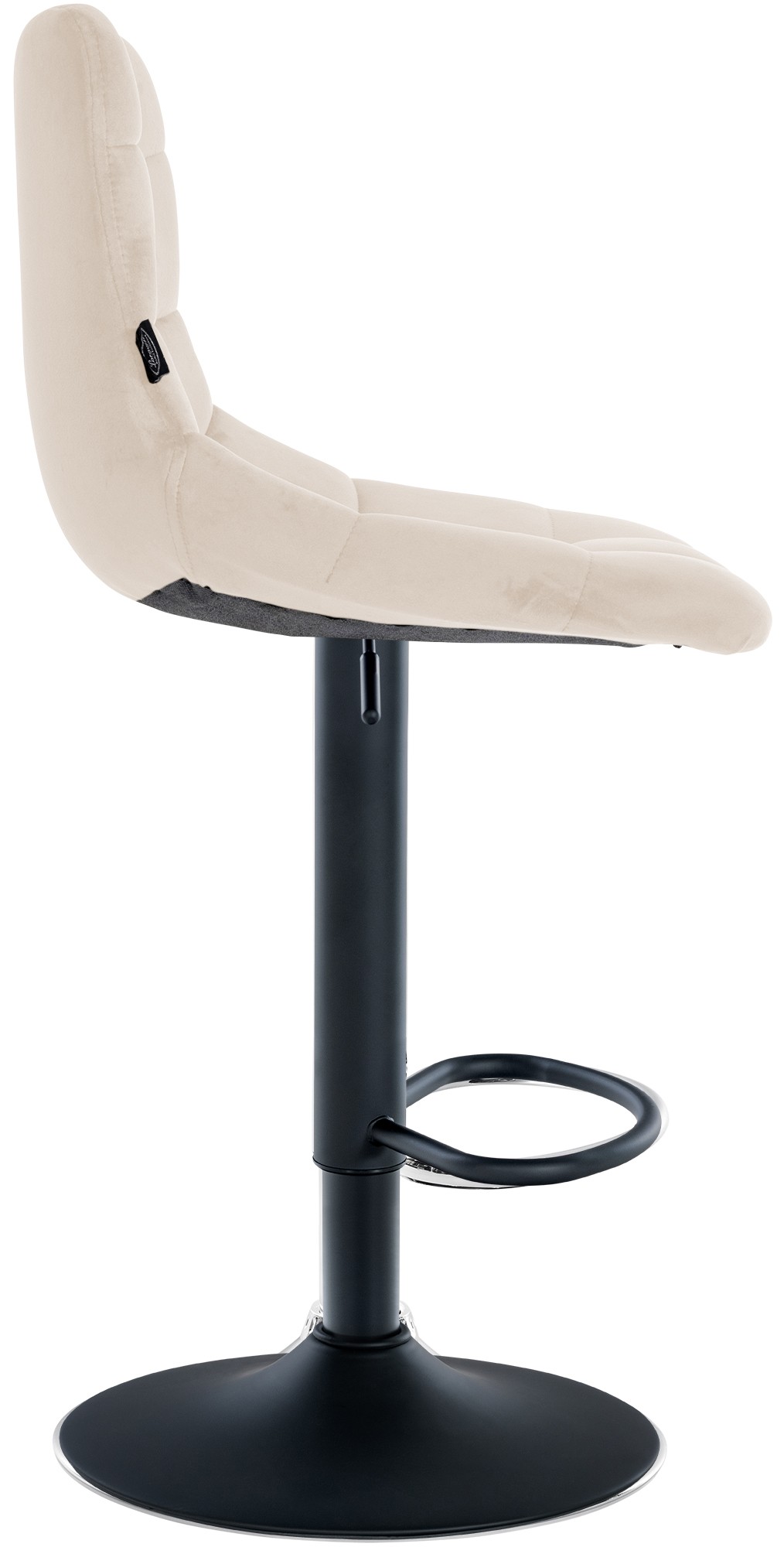 Tabouret de bar Jerry velours
