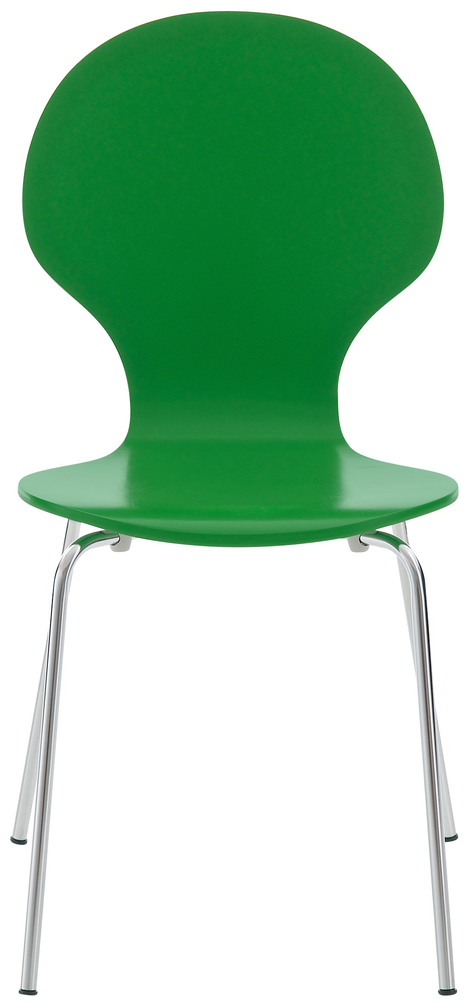 Lot de 4 chaises empilables en bois Diego