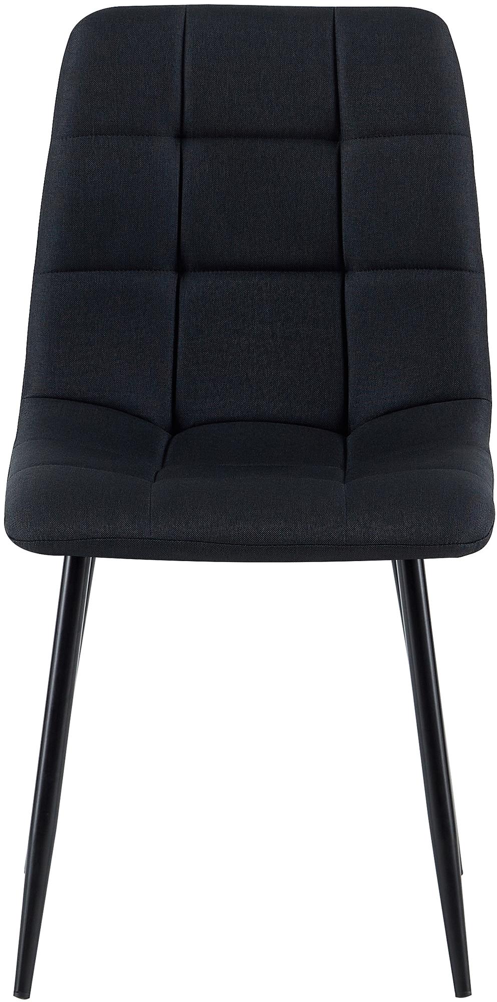 Lot de 4 chaises de salle a manger Antibes en tissu