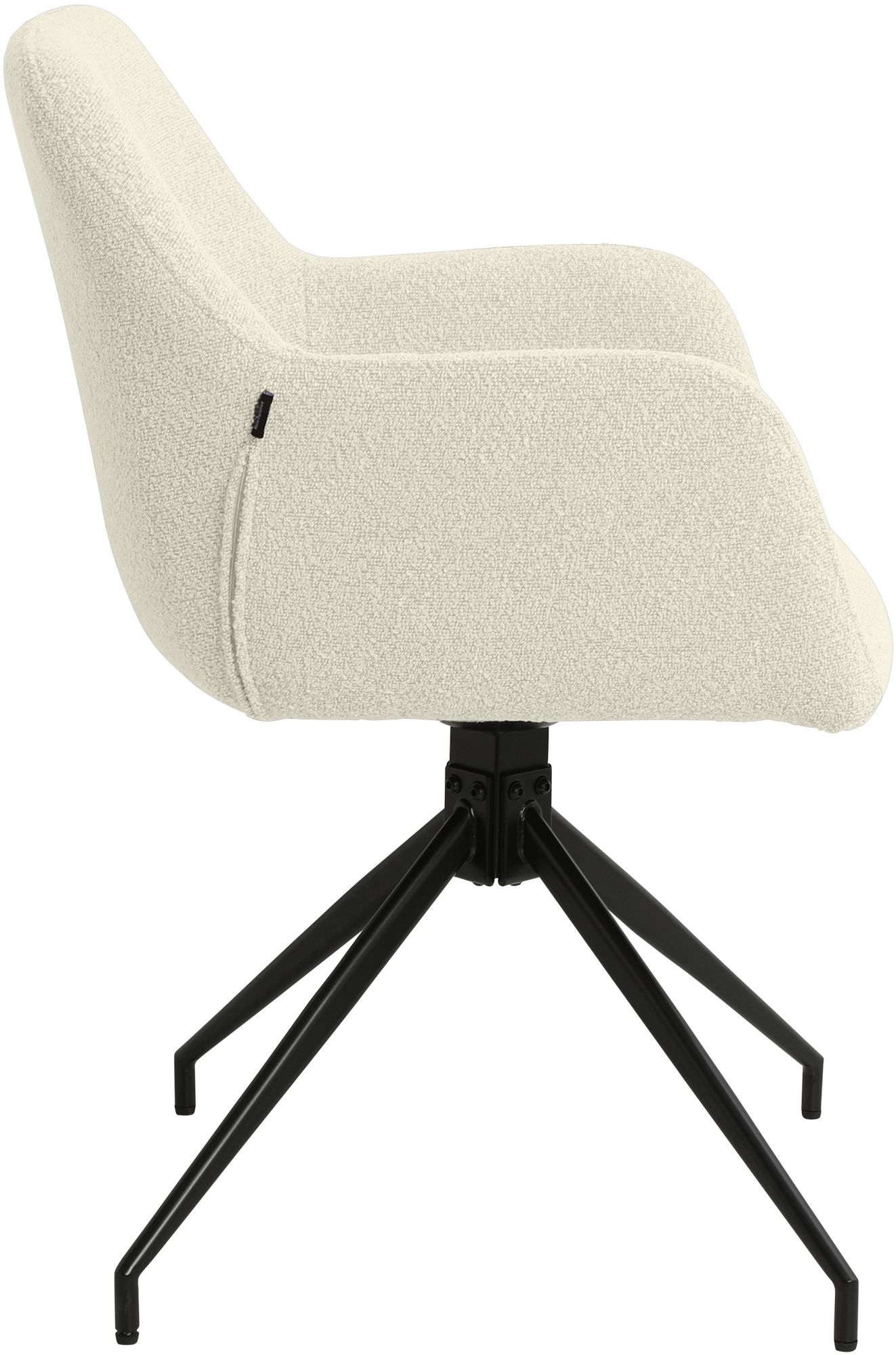 Lot de 2 Chaises de Salle à Manger Merlinda en Tissu Bouclette