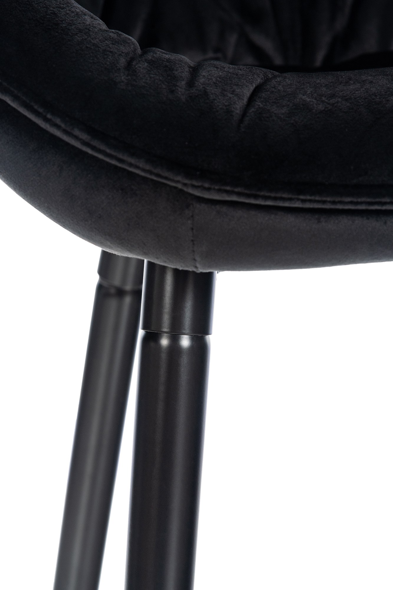 Tabouret de bar Gibson velours hauteur d'assise 76 cm