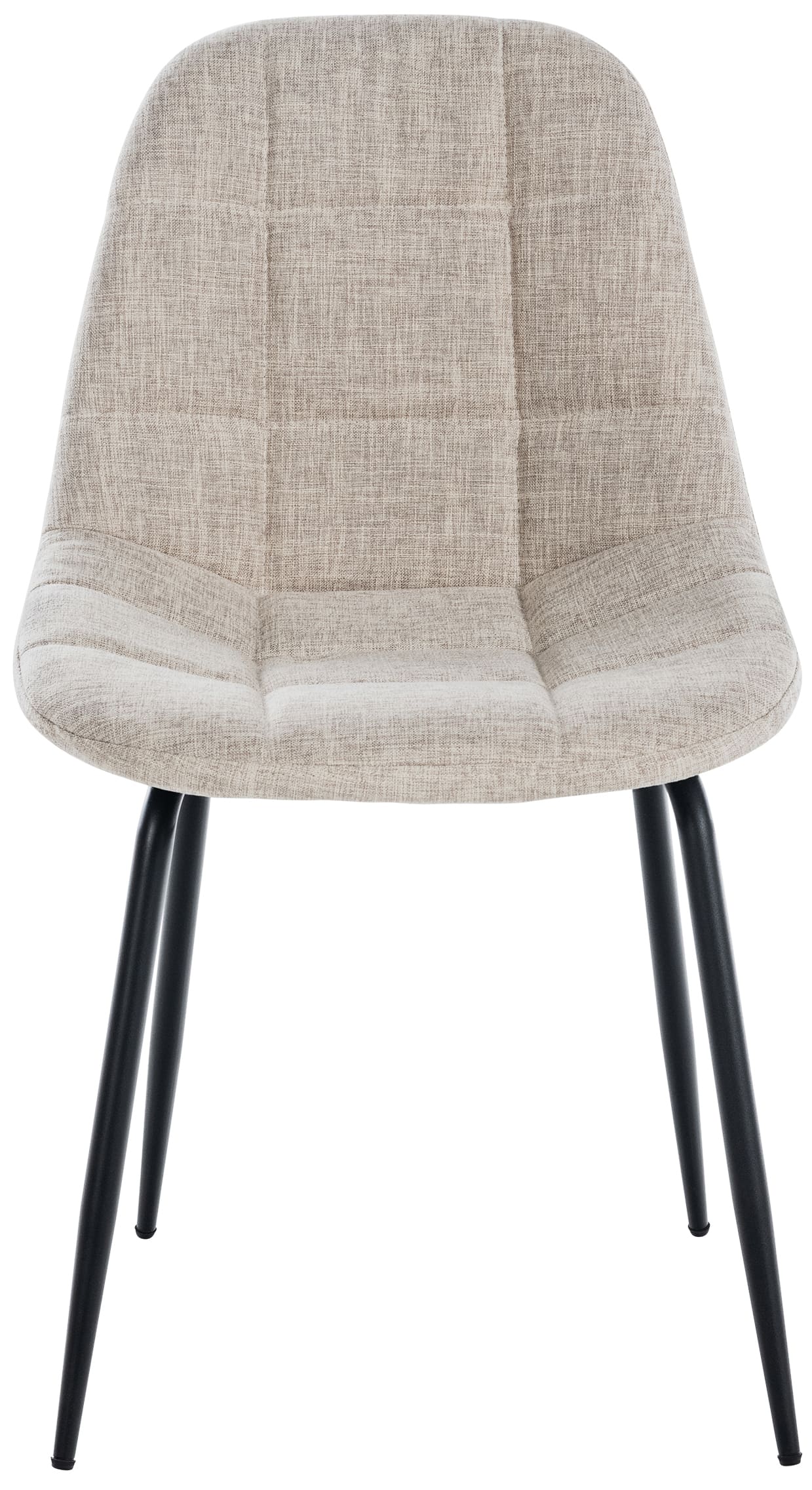 Chaise de salle à manger Tom avec Pieds en métal noir
