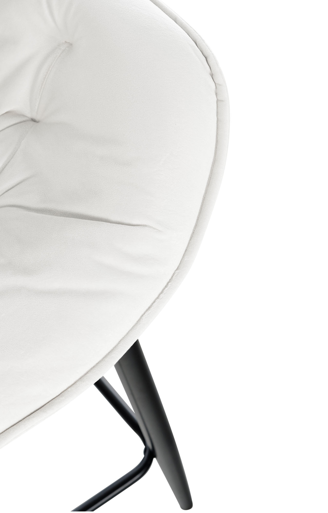 Lot de 2 tabourets de bar Gibson velours hauteur d'assise 76 cm