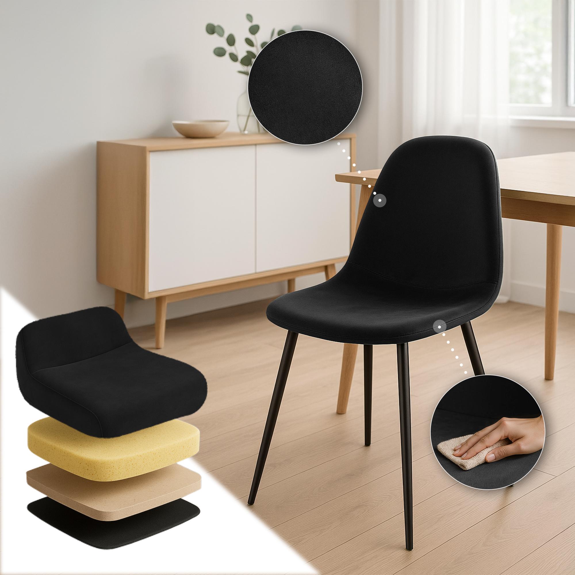 Set de 4 chaises de salle à manger Napier