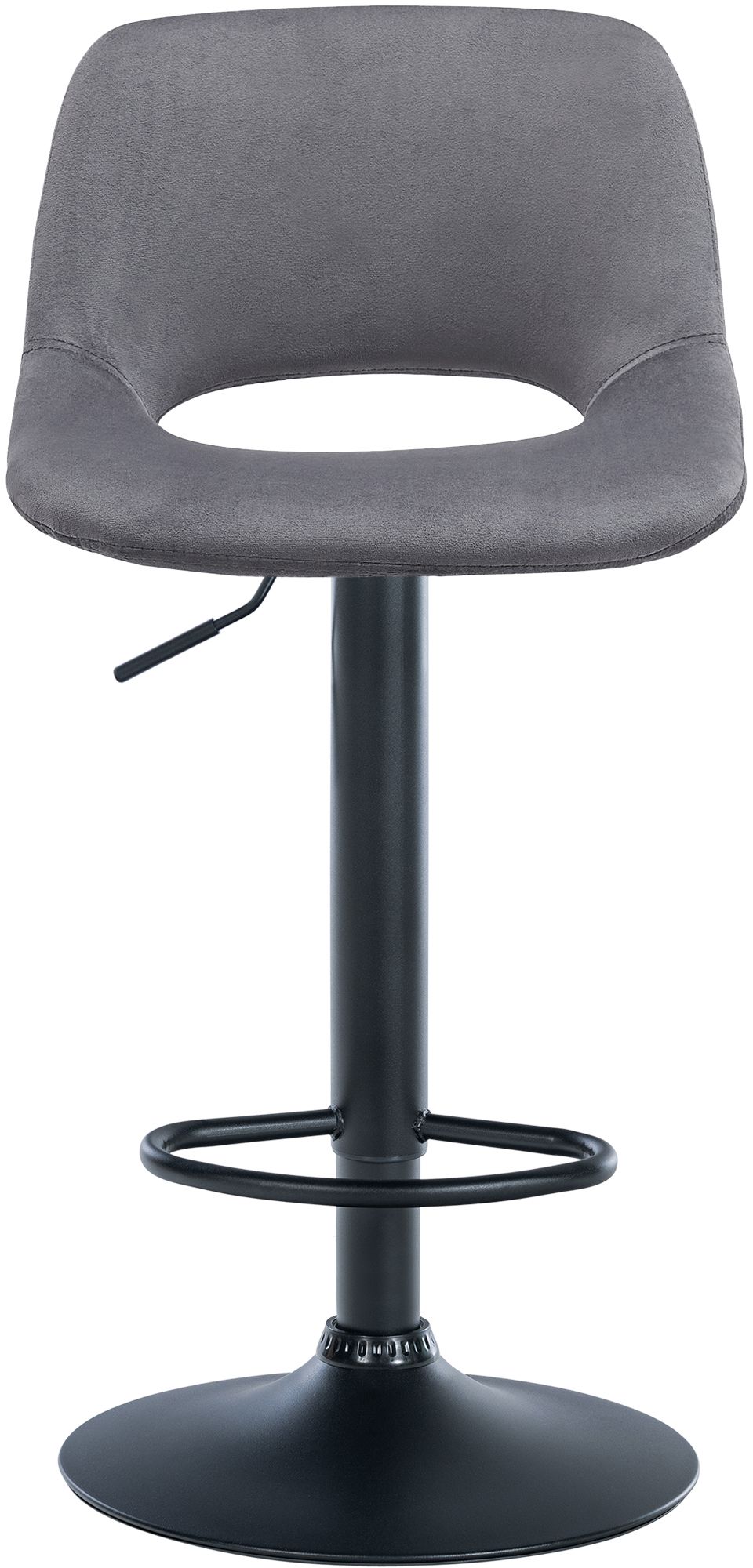 Lot de 2 tabourets de bar Camden velours