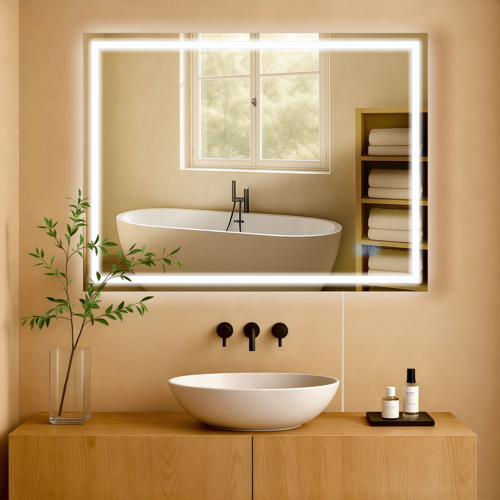 Miroir de salle de bain Jaffrey