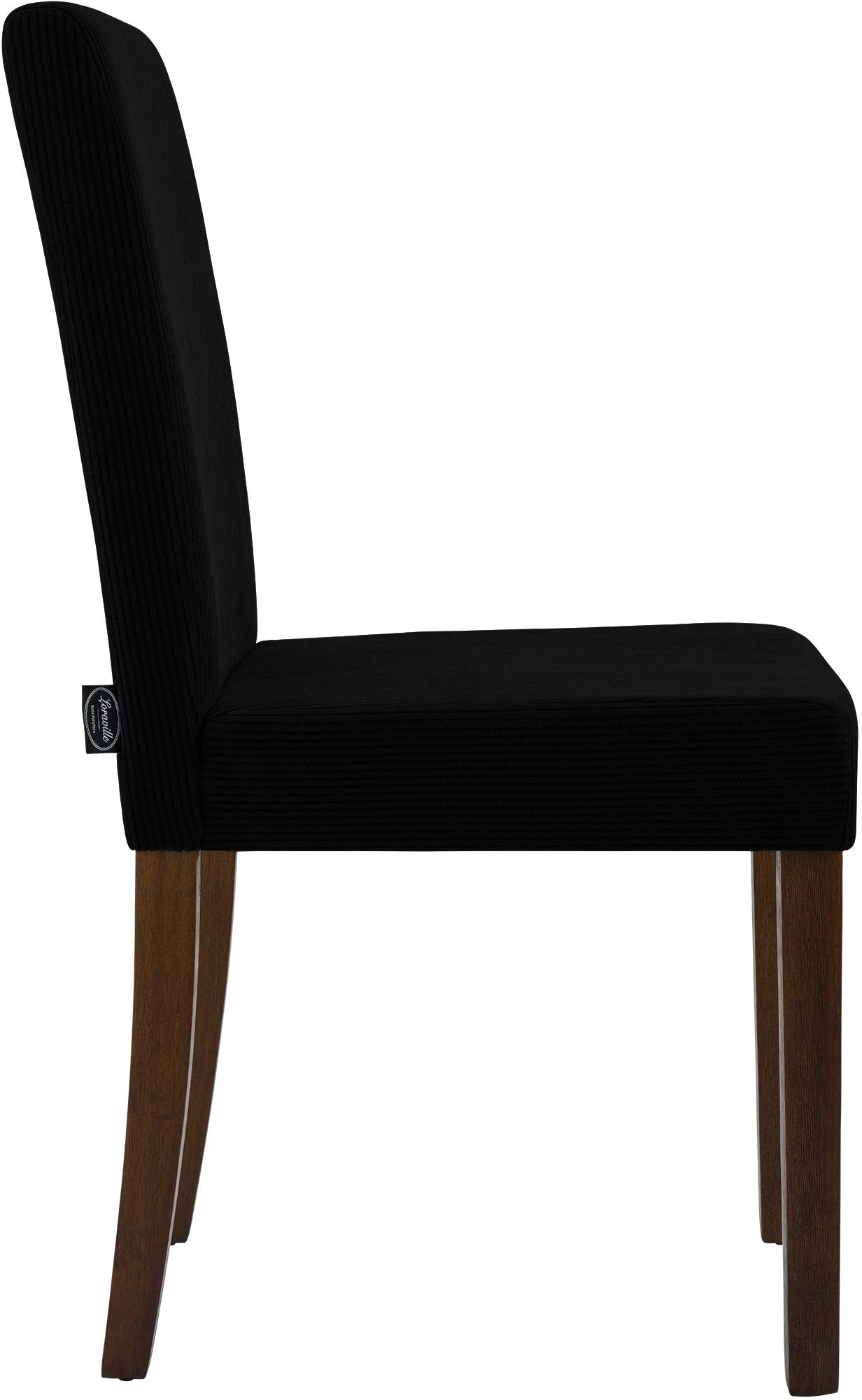 Chaise de salle à manger Ina velours côtelé