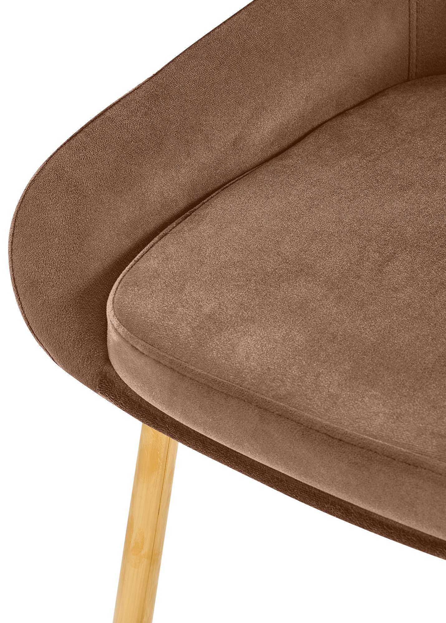 Chaise de salle à manger Elmira velours