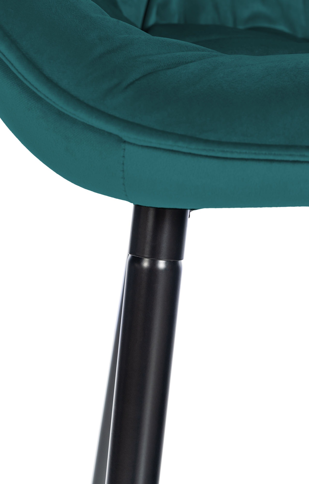 Lot de 2 tabourets de bar Gibson velours hauteur d'assise 76 cm