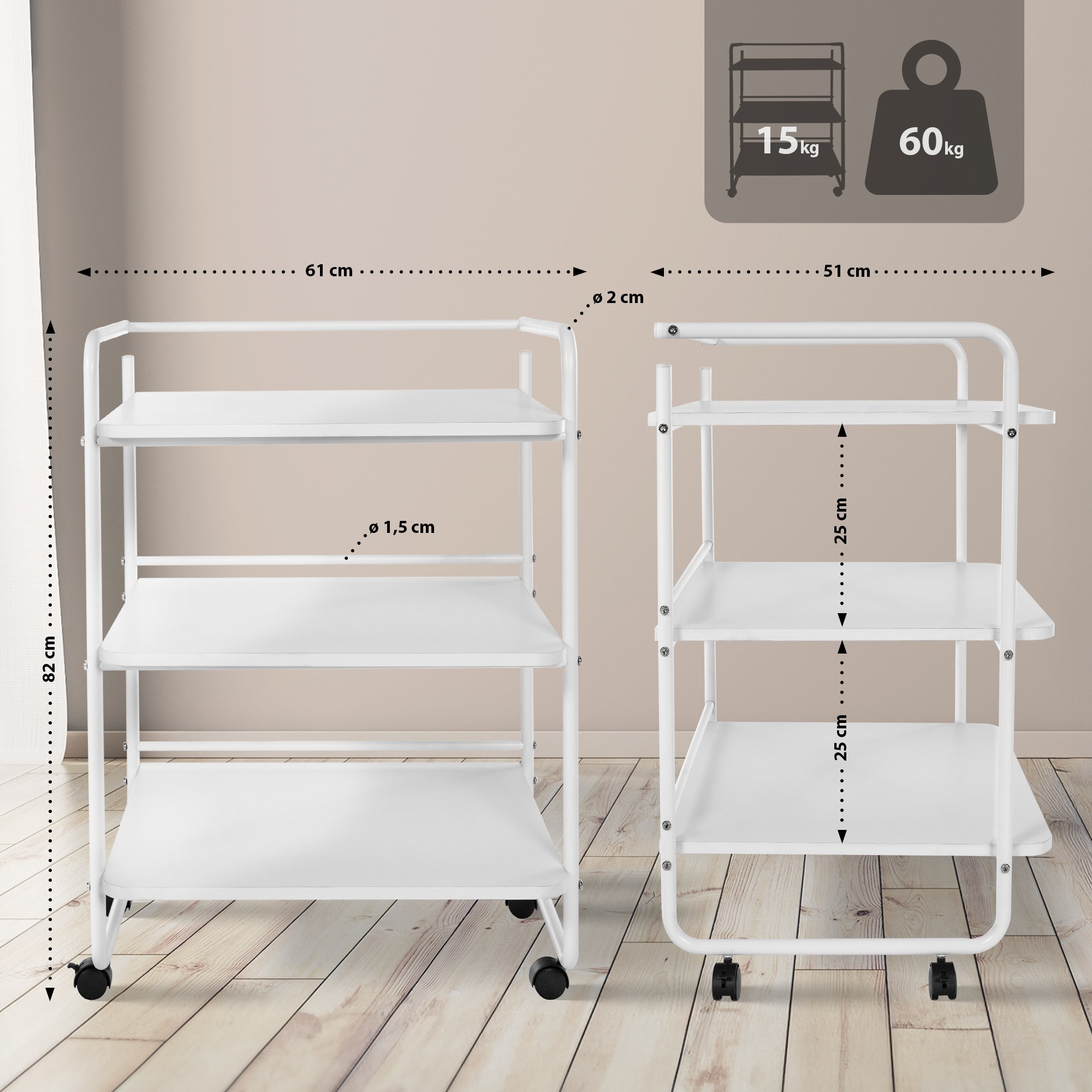 Chariot pour appareils cosmétiques PL902