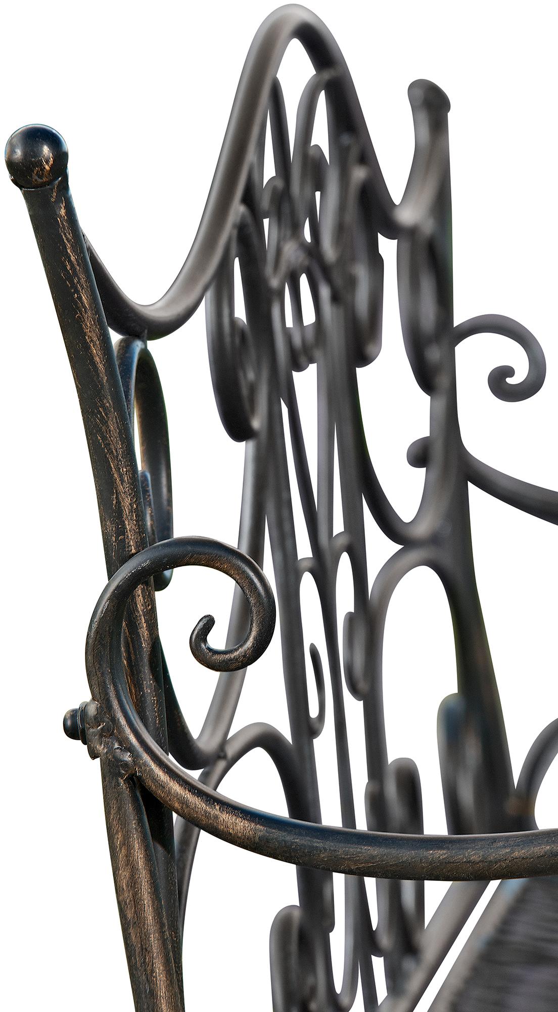 Banc de jardin au style antique Tara en fer forgé