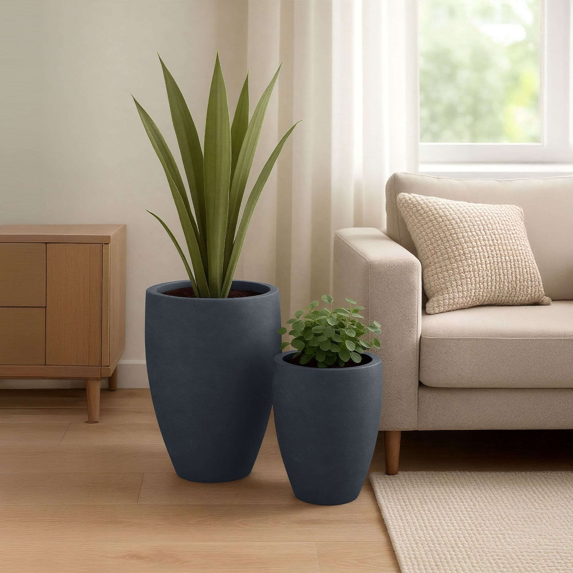Set de 2 bacs à plantes 2