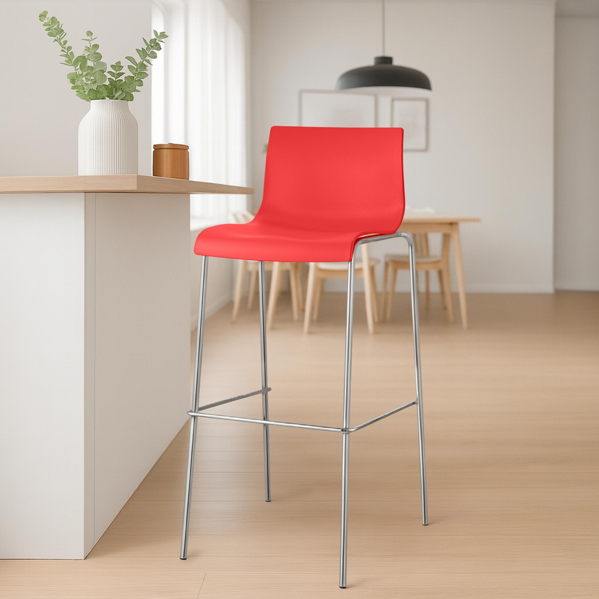 Lot de 2 tabourets de bar Hover en plastique