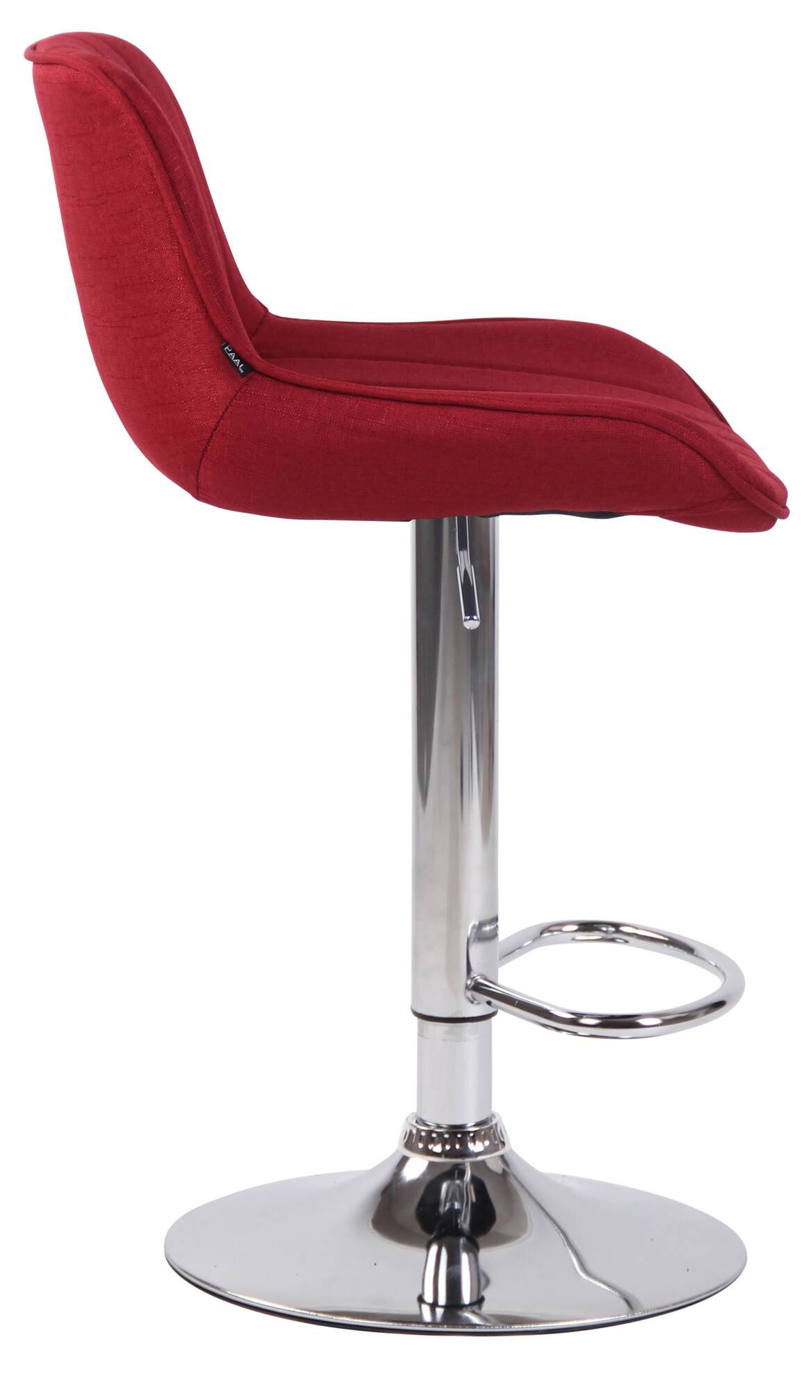 Lot de 2 Tabourets de bar Lentini en Tissu Pied trompette en Métal