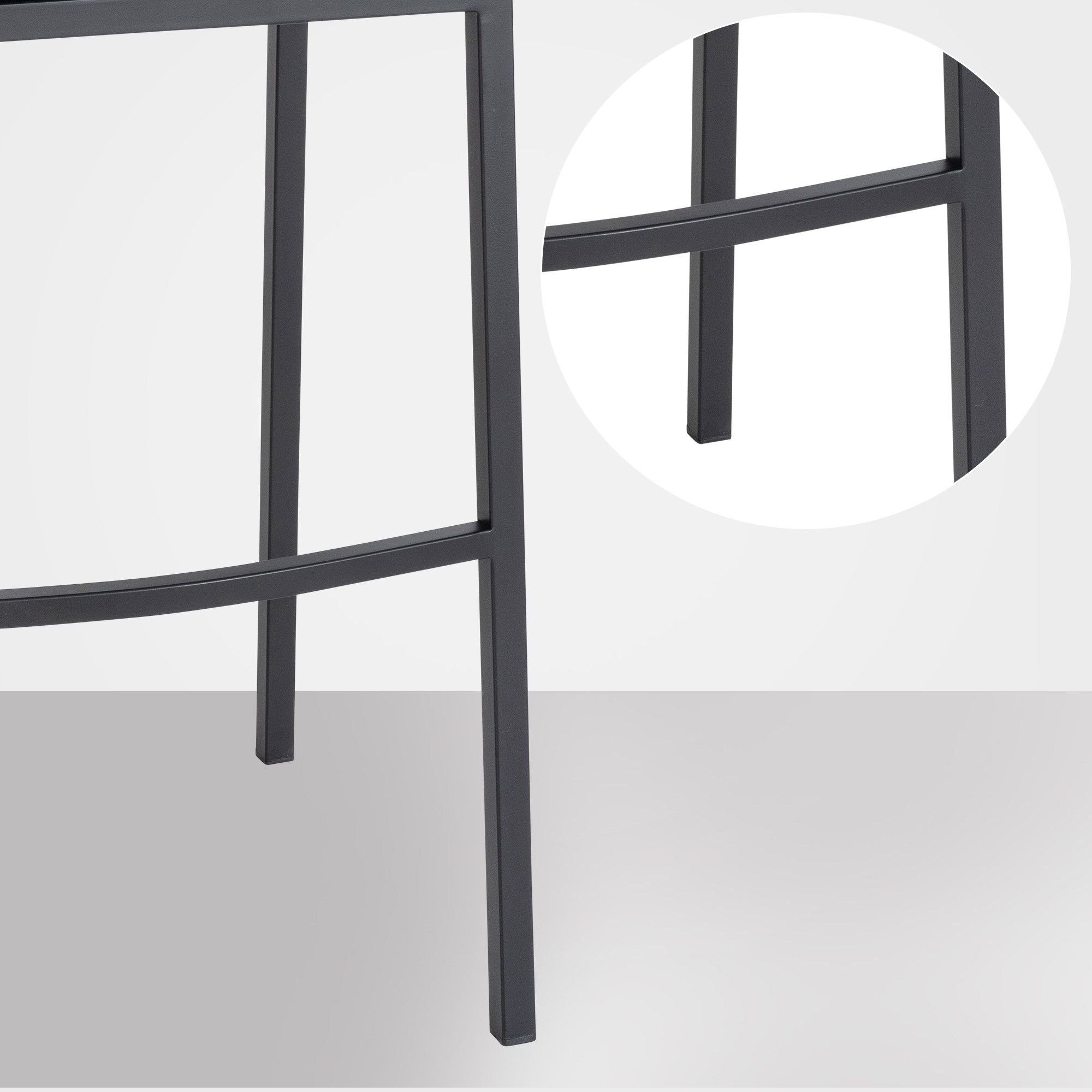 Tabouret de bar Damaso en velours avec pietement a quatre pieds