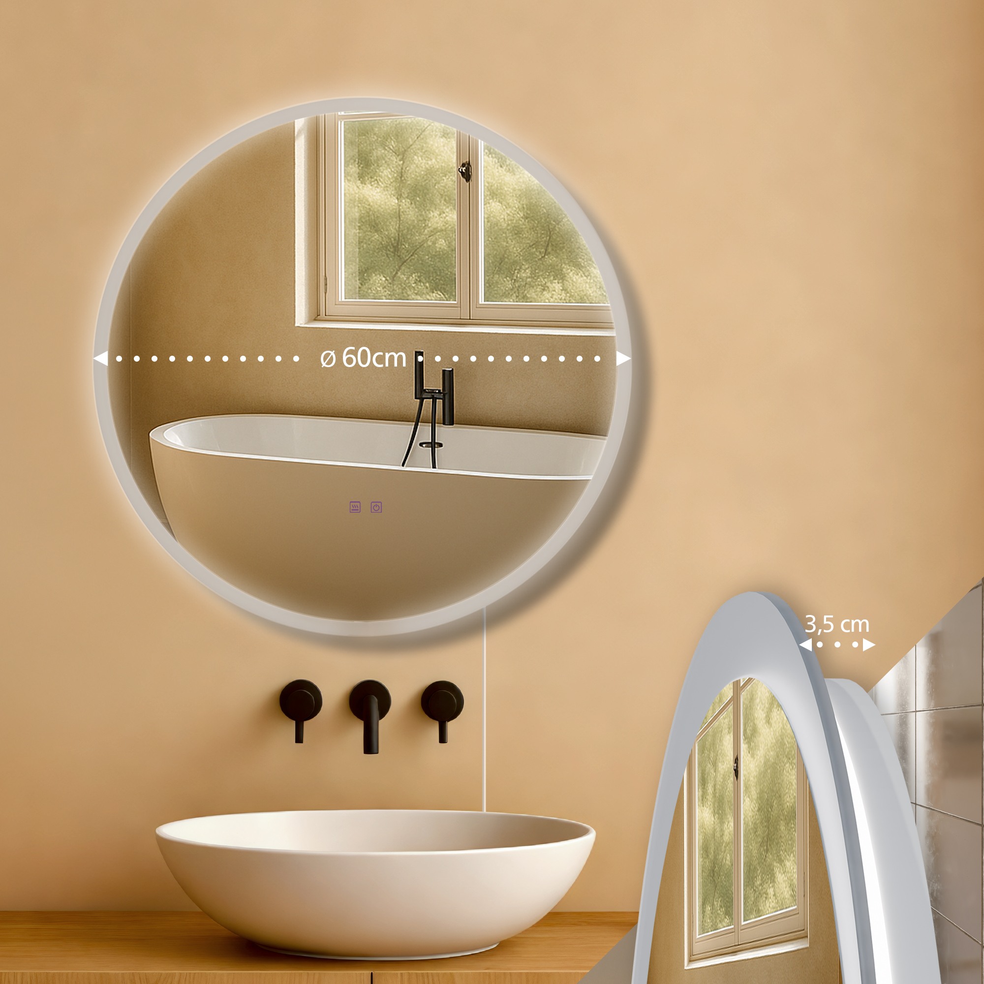 Miroir de salle de bain Laconia