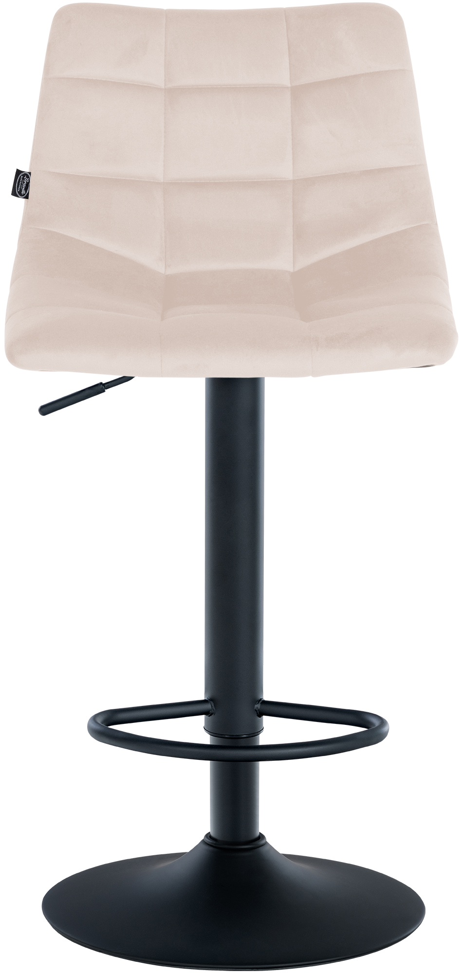 Lot de 2 tabourets de bar Jerry velours
