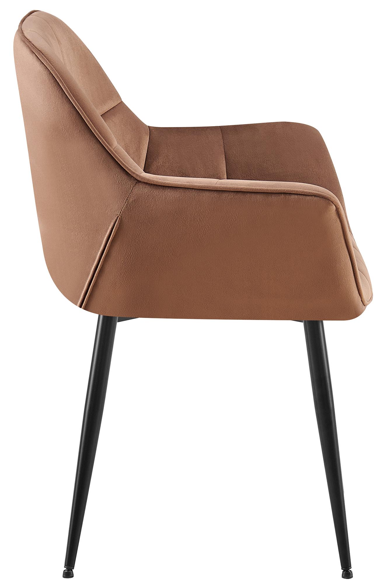 Chaise de salle à manger Roseville velours